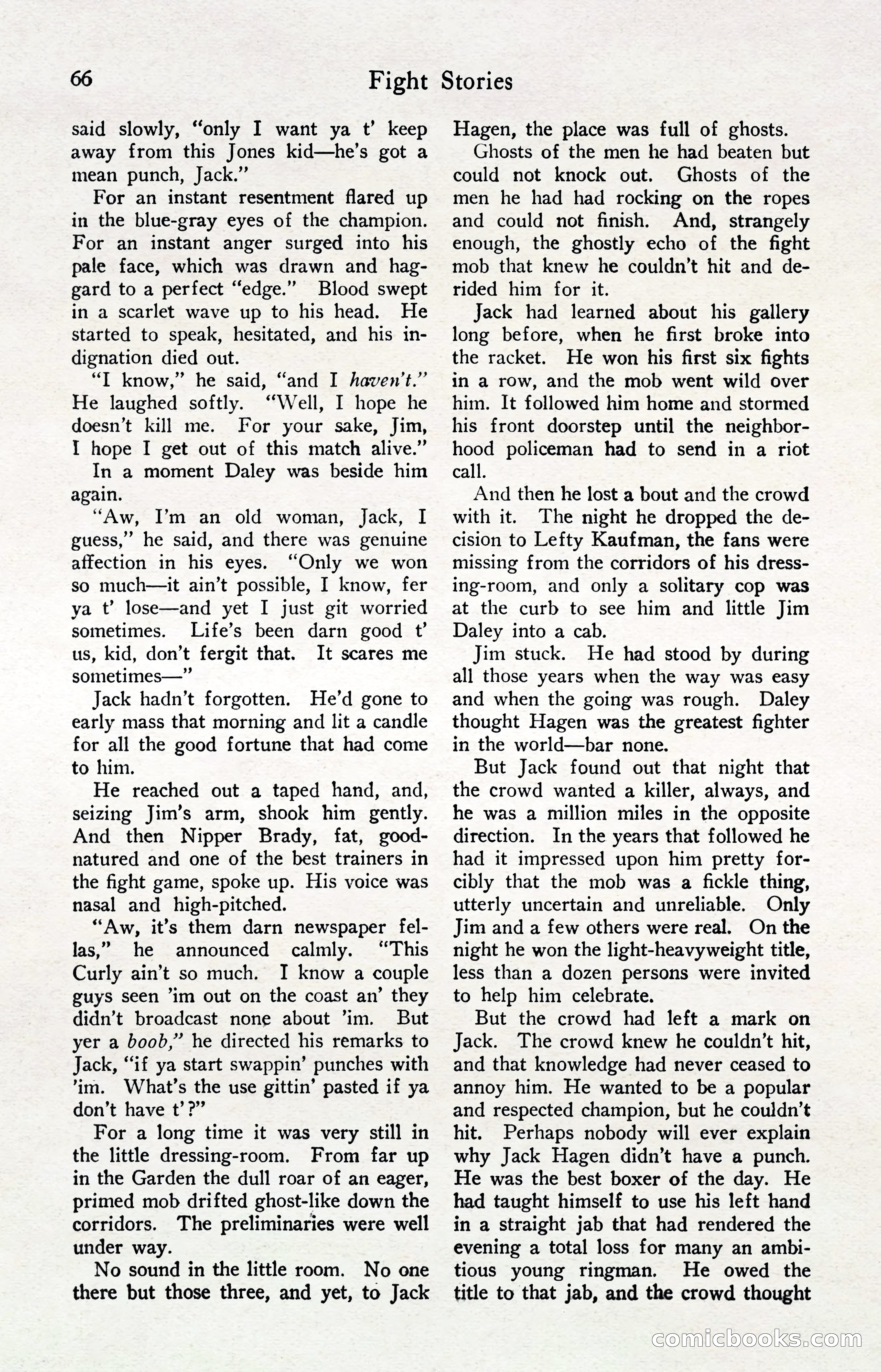 Fight Stories, April 1932 — page 68 of 132