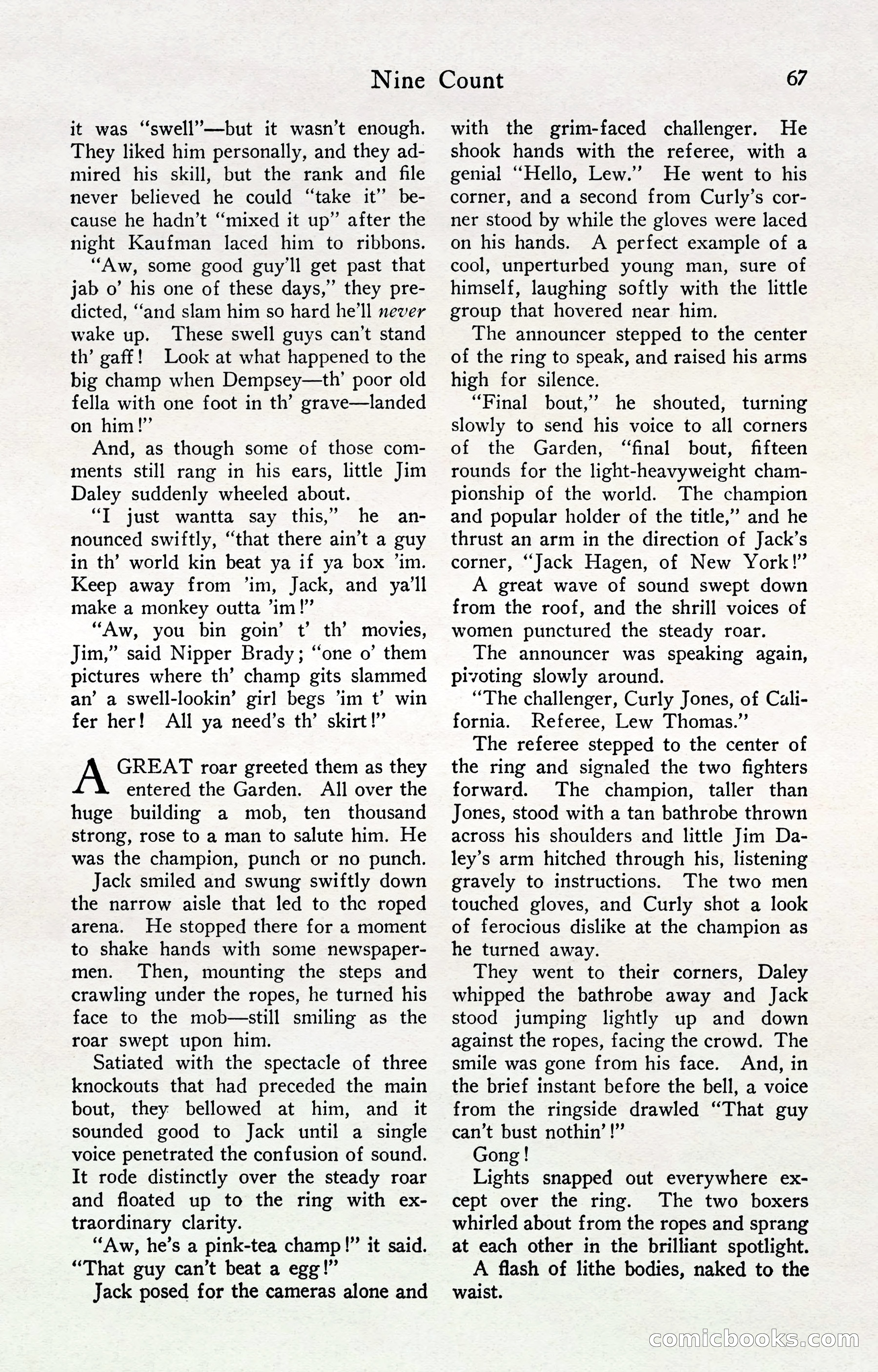 Fight Stories, April 1932 — page 69 of 132