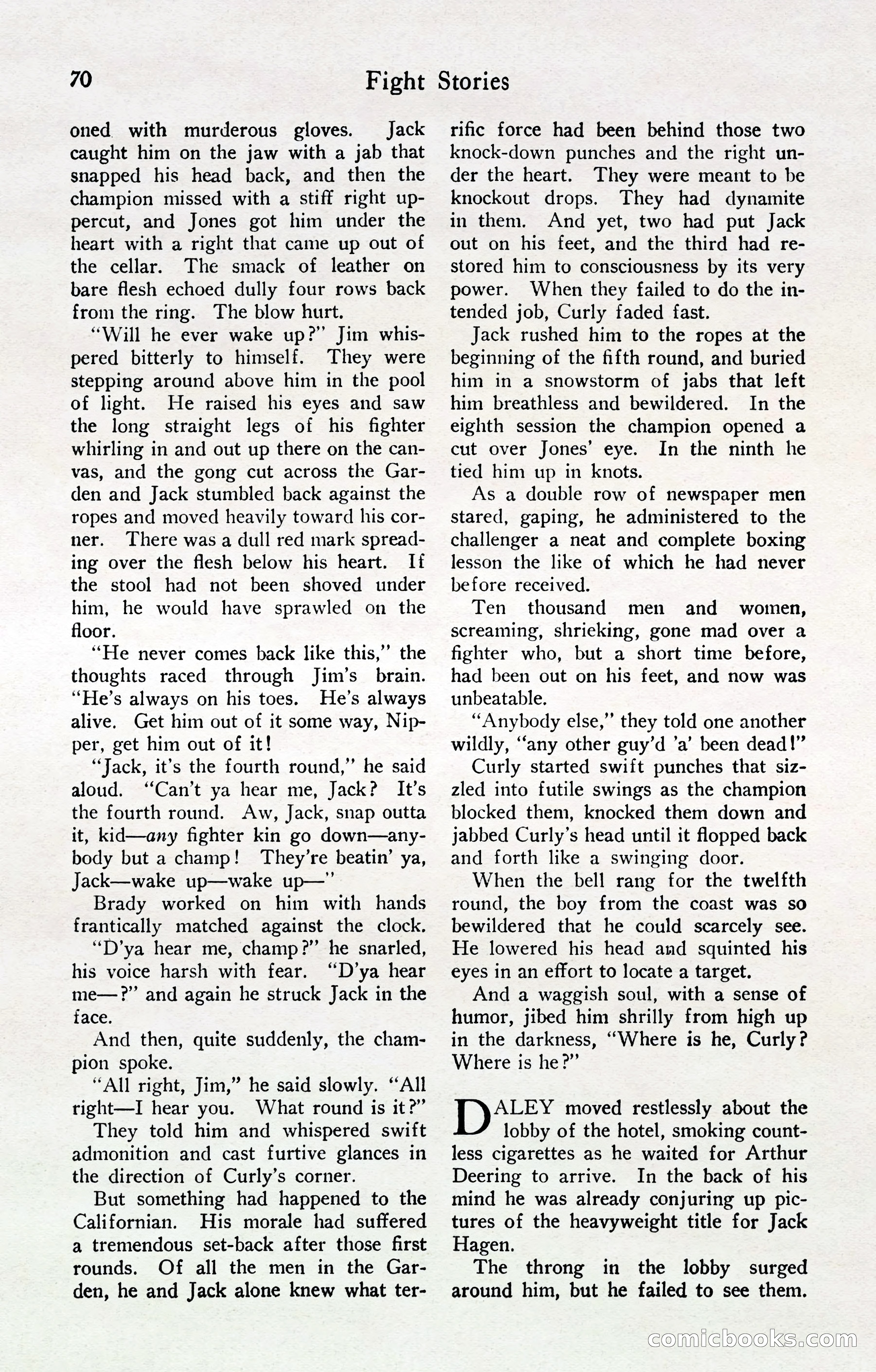 Fight Stories, April 1932 — page 72 of 132