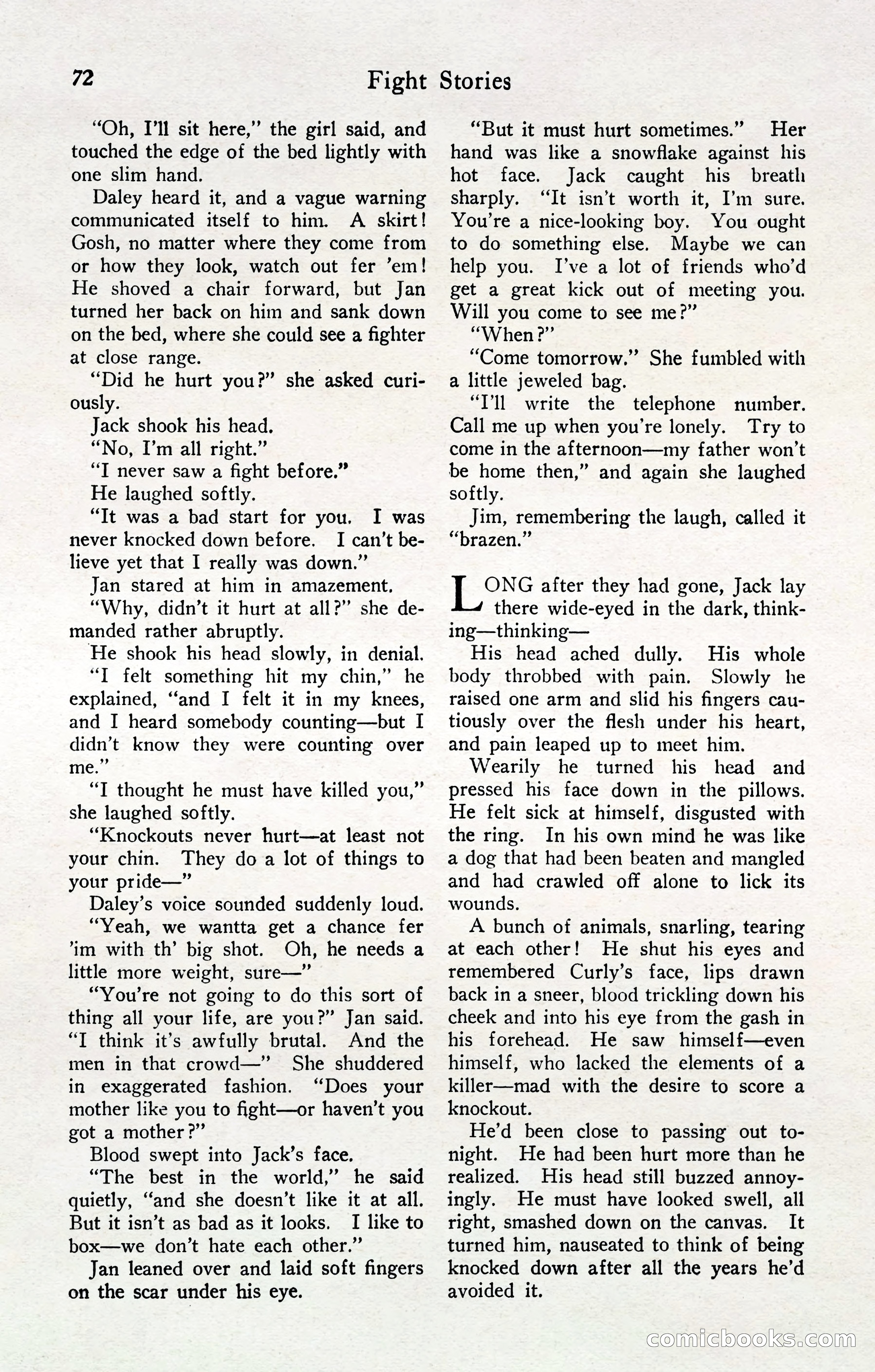 Fight Stories, April 1932 — page 74 of 132