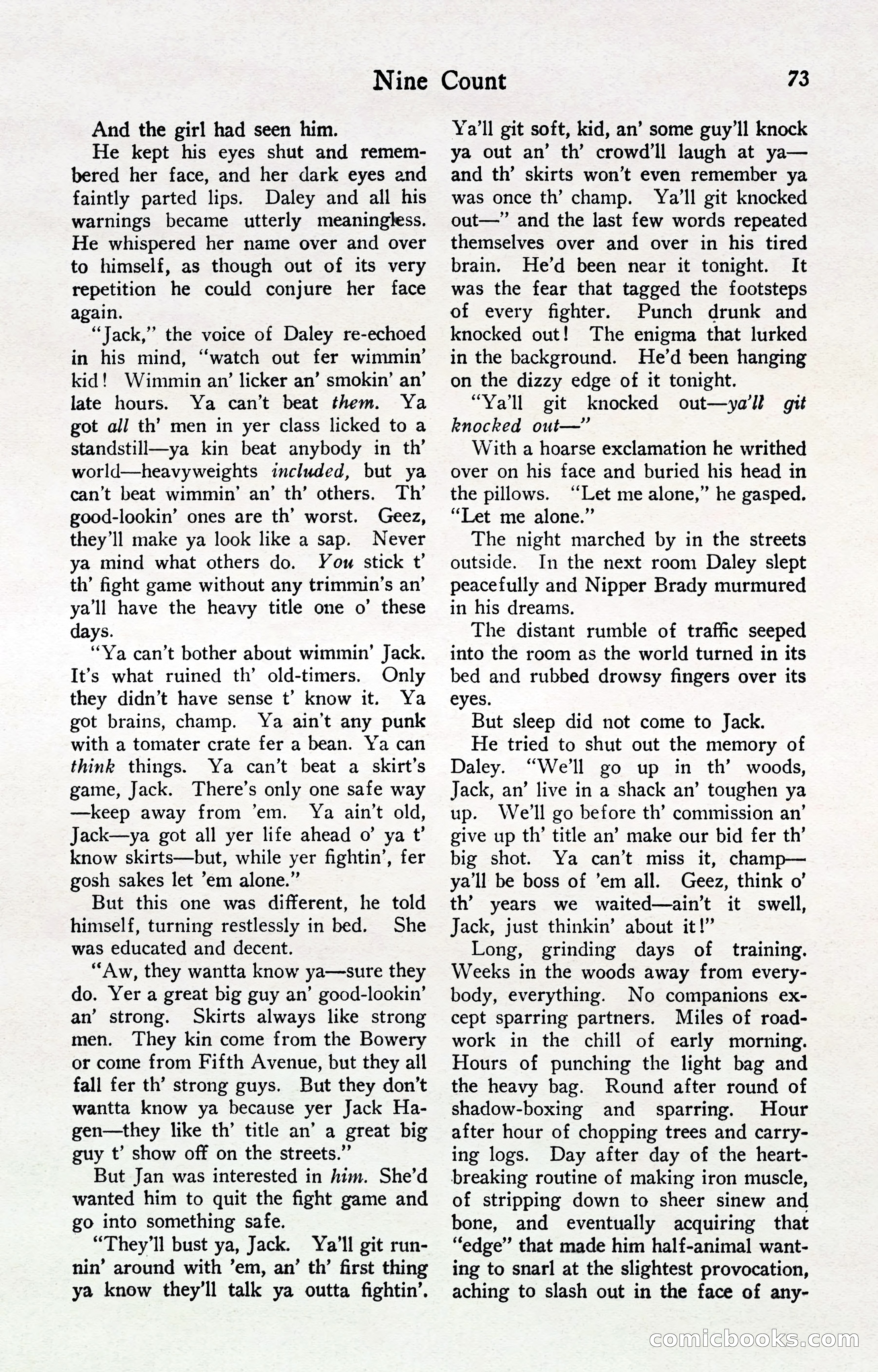 Fight Stories, April 1932 — page 75 of 132