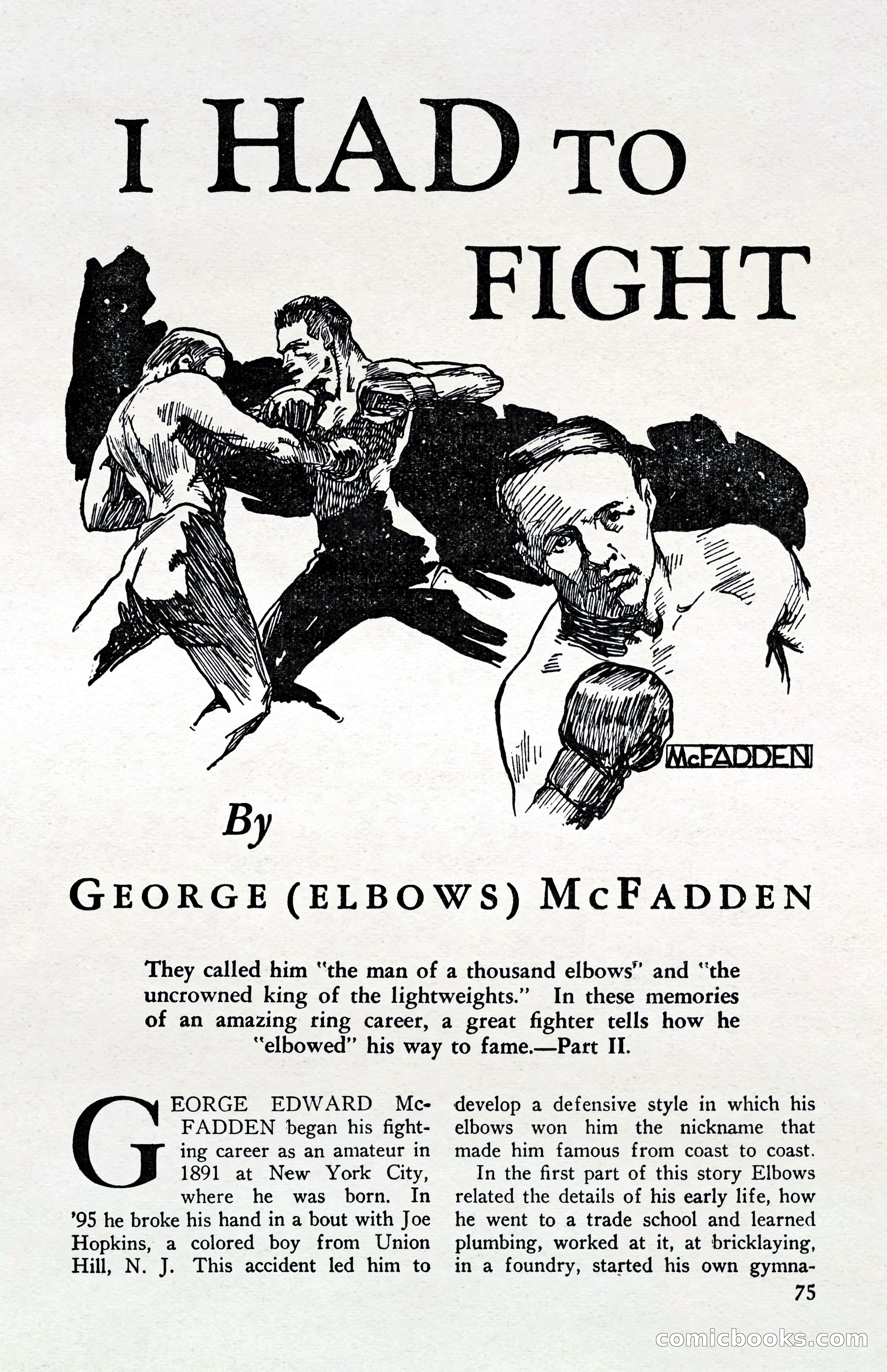 Fight Stories, April 1932 — page 77 of 132