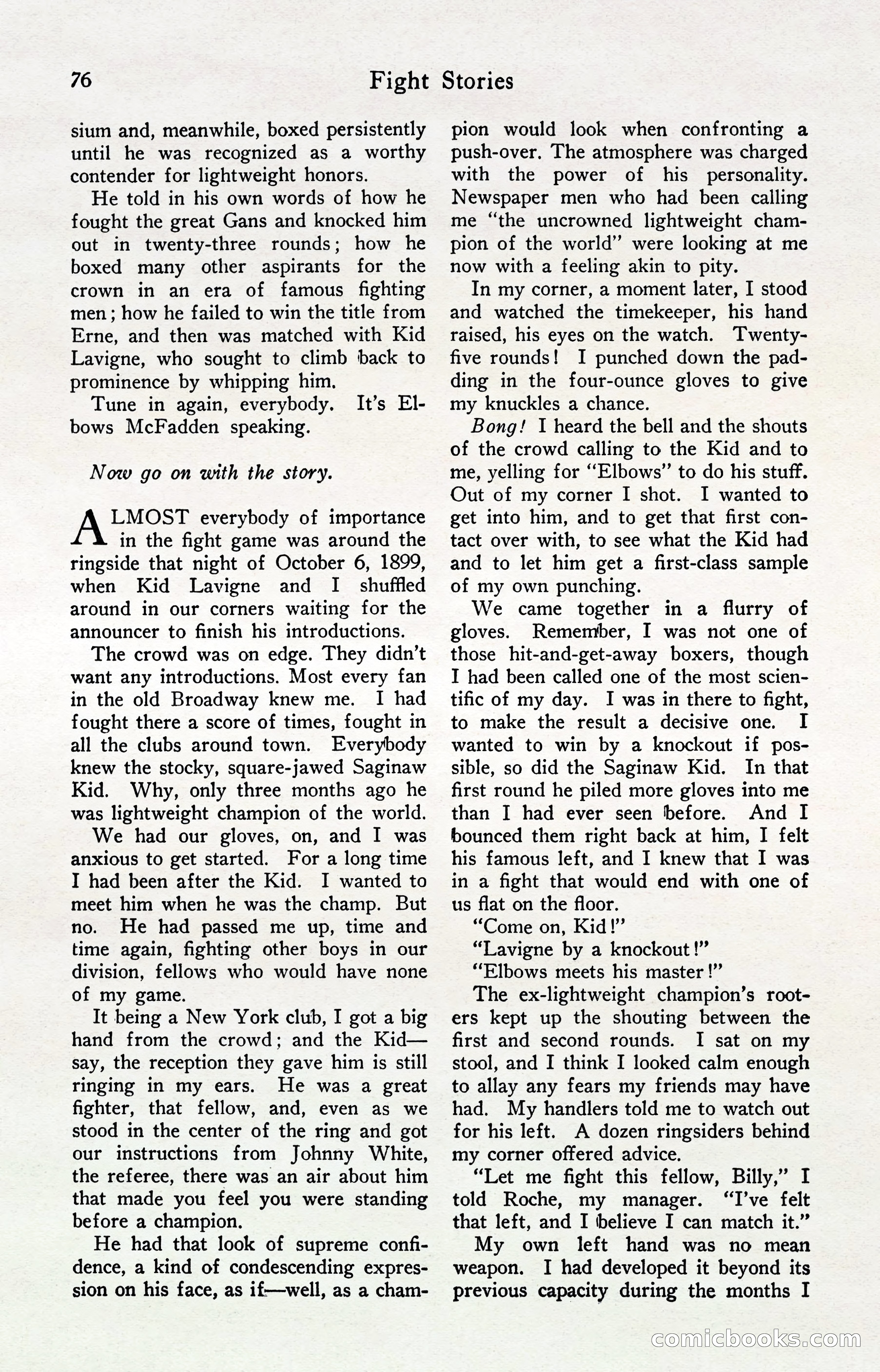 Fight Stories, April 1932 — page 78 of 132
