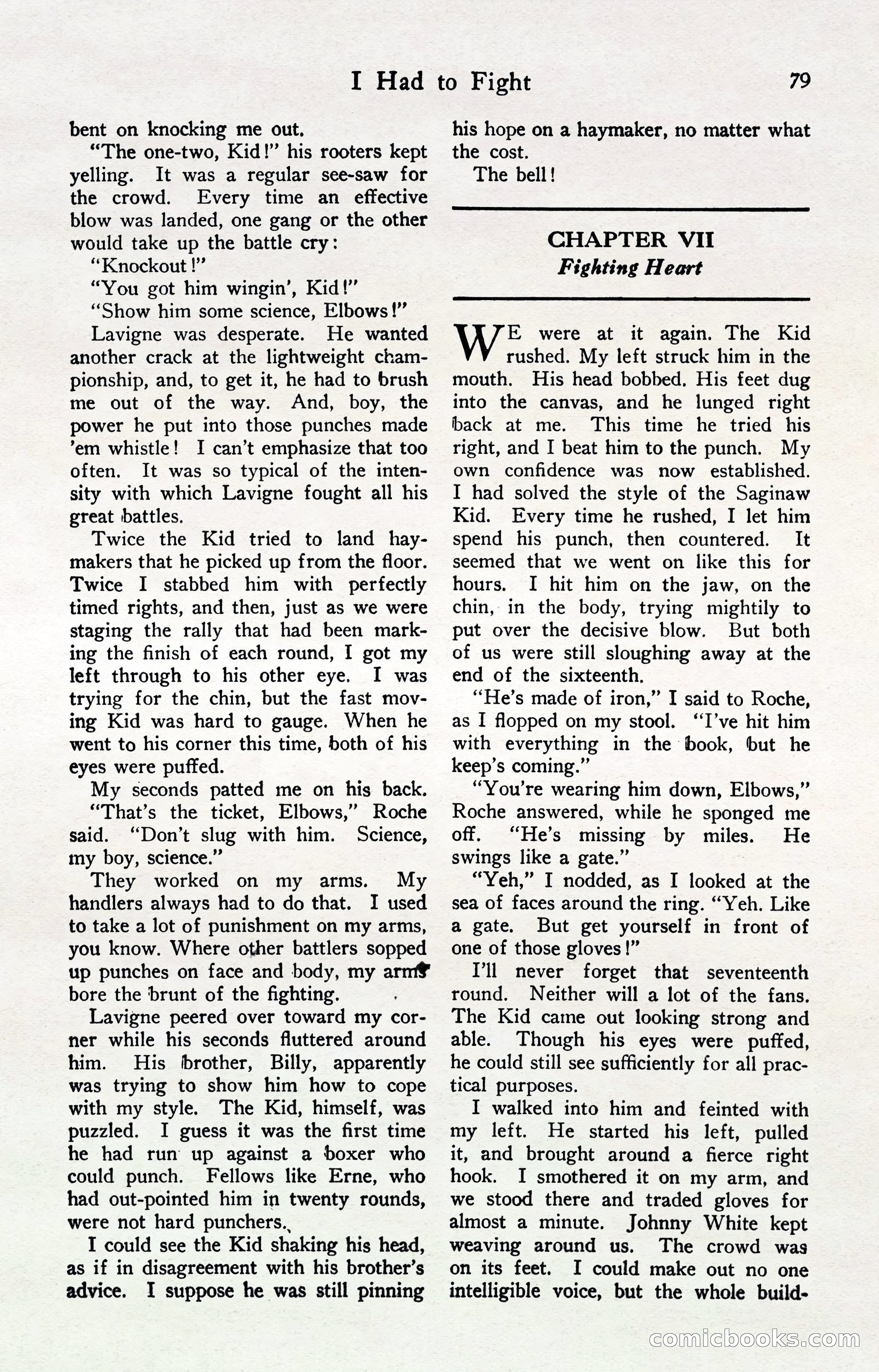 Fight Stories, April 1932 — page 81 of 132