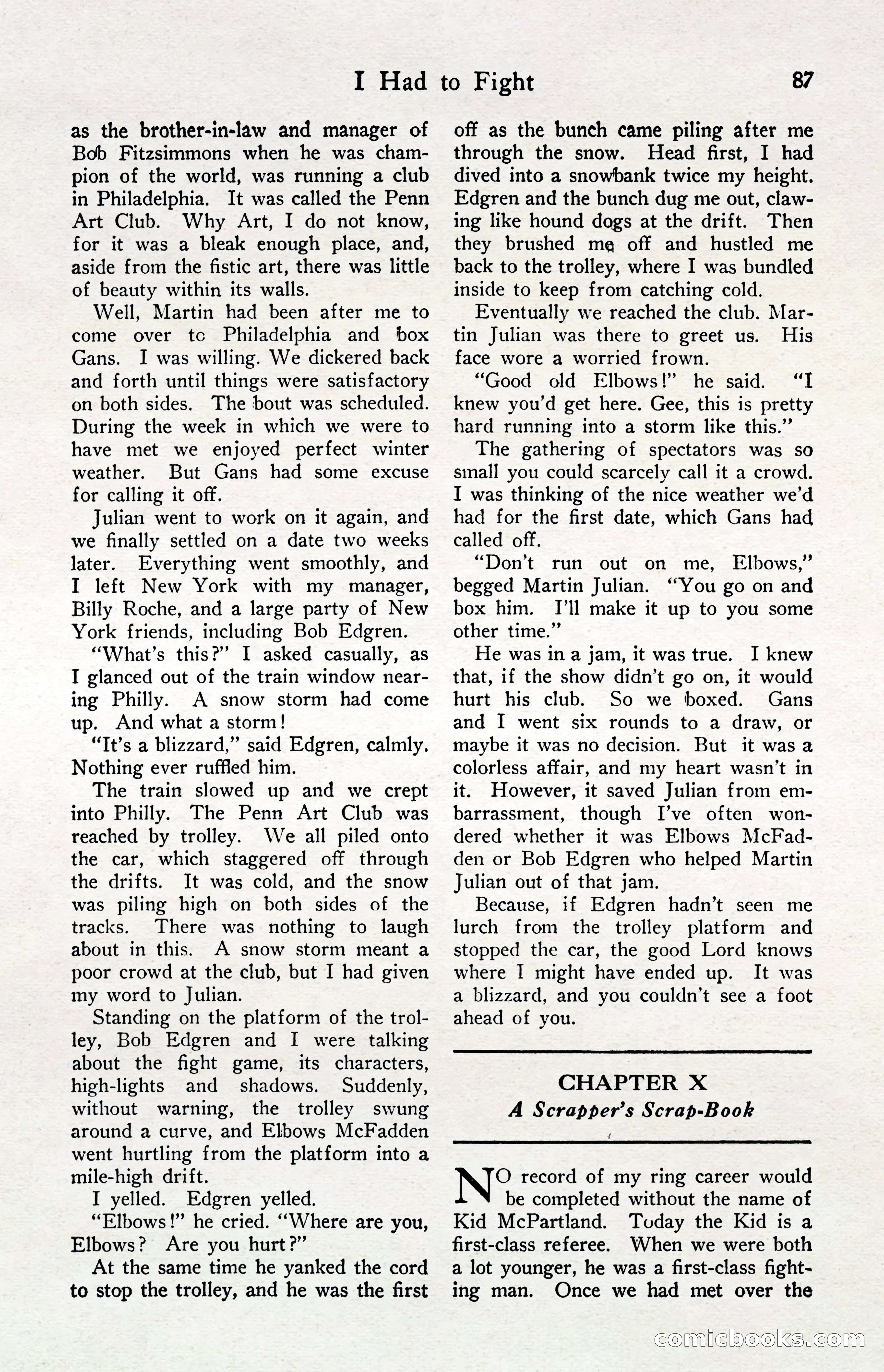 Fight Stories, April 1932 — page 89 of 132