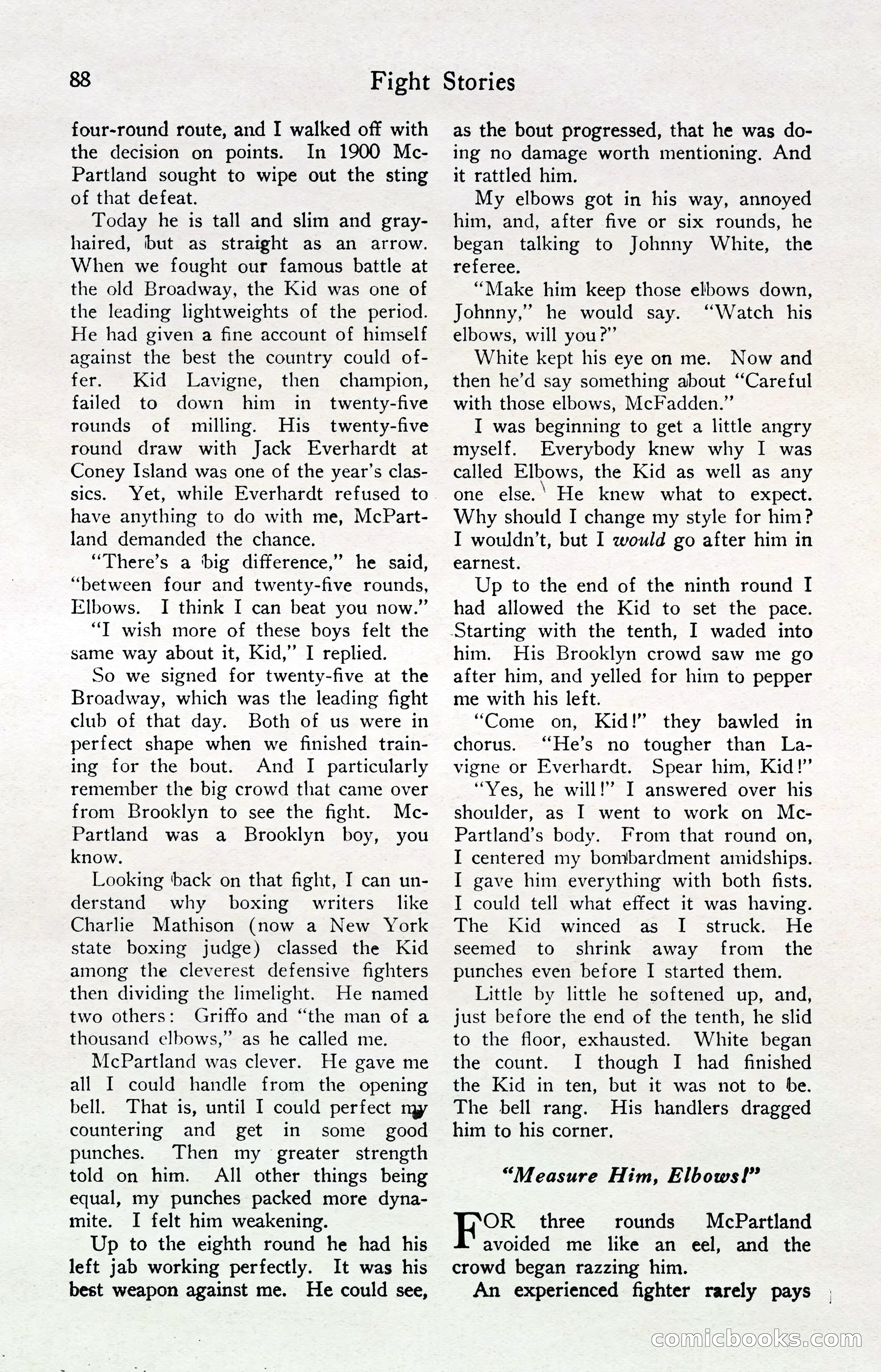 Fight Stories, April 1932 — page 90 of 132
