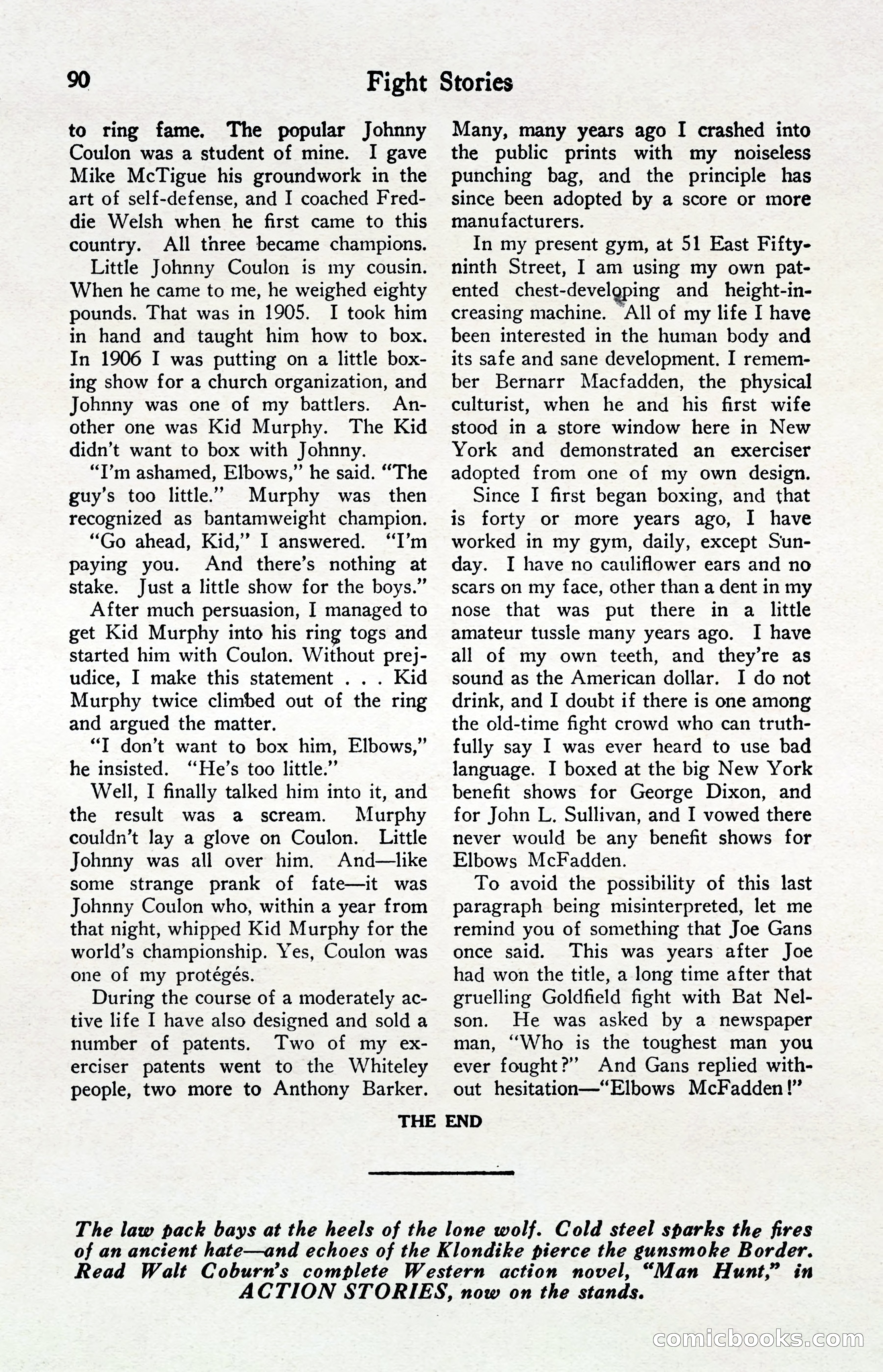 Fight Stories, April 1932 — page 92 of 132