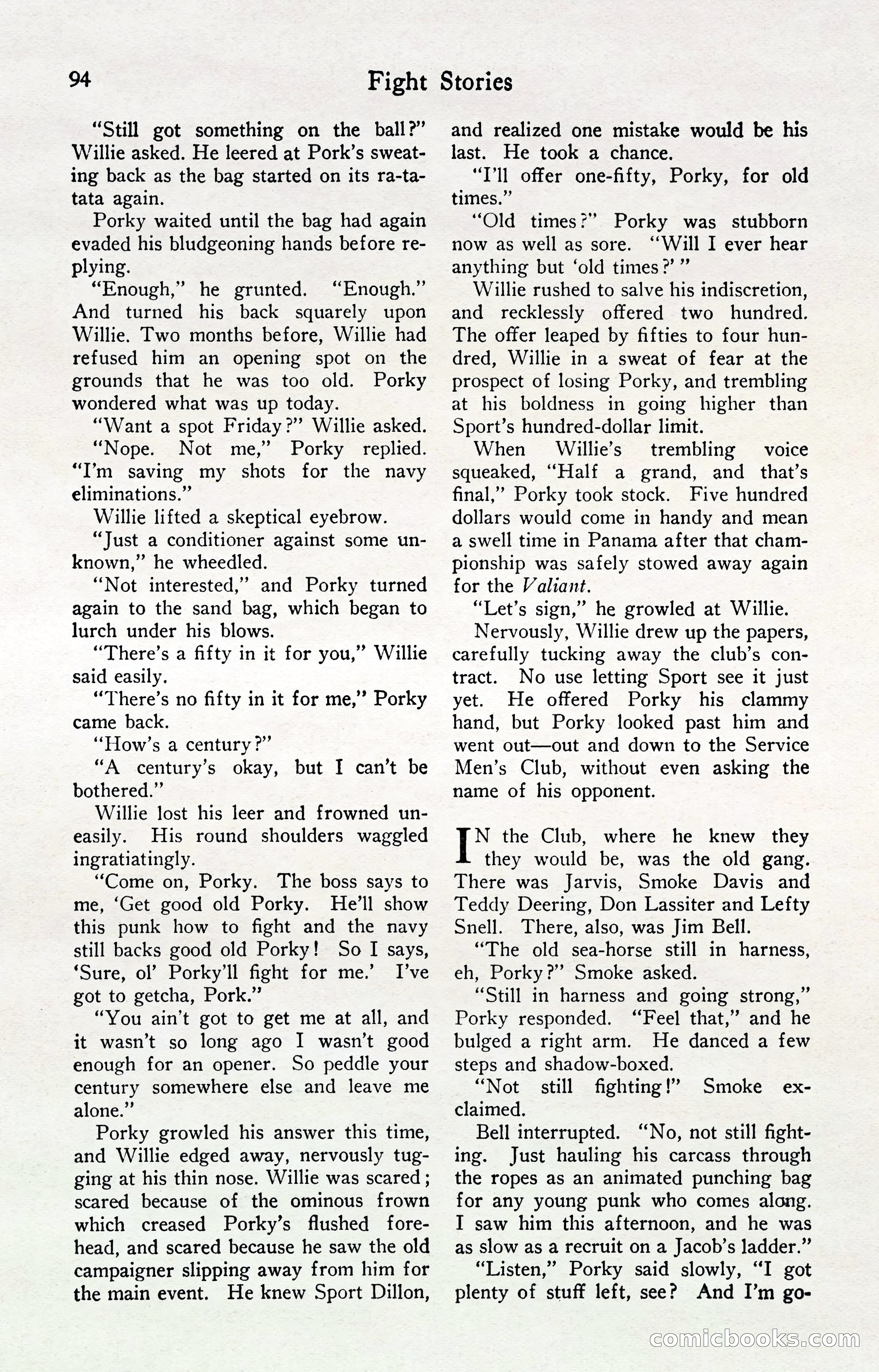 Fight Stories, April 1932 — page 96 of 132