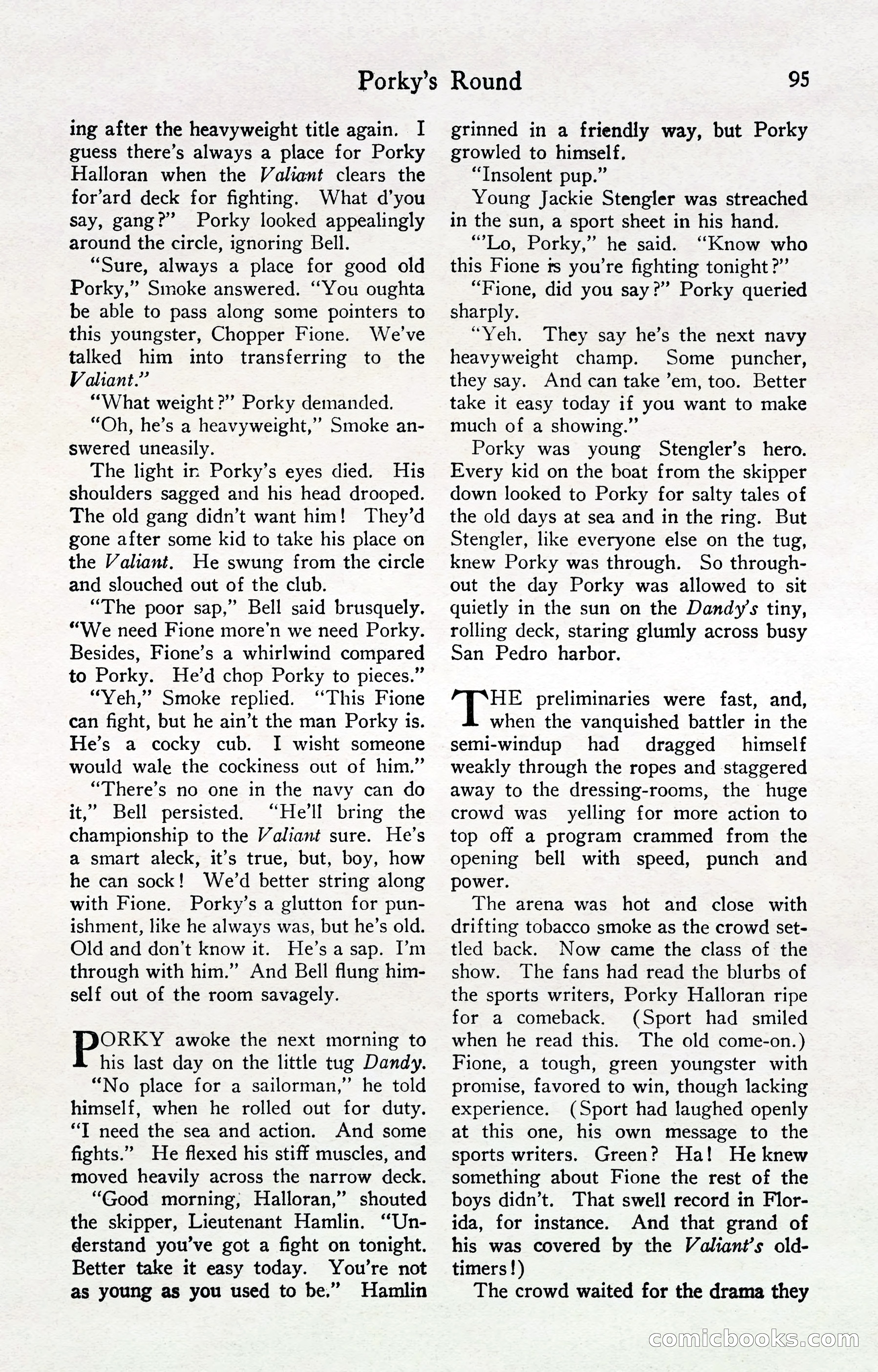Fight Stories, April 1932 — page 97 of 132