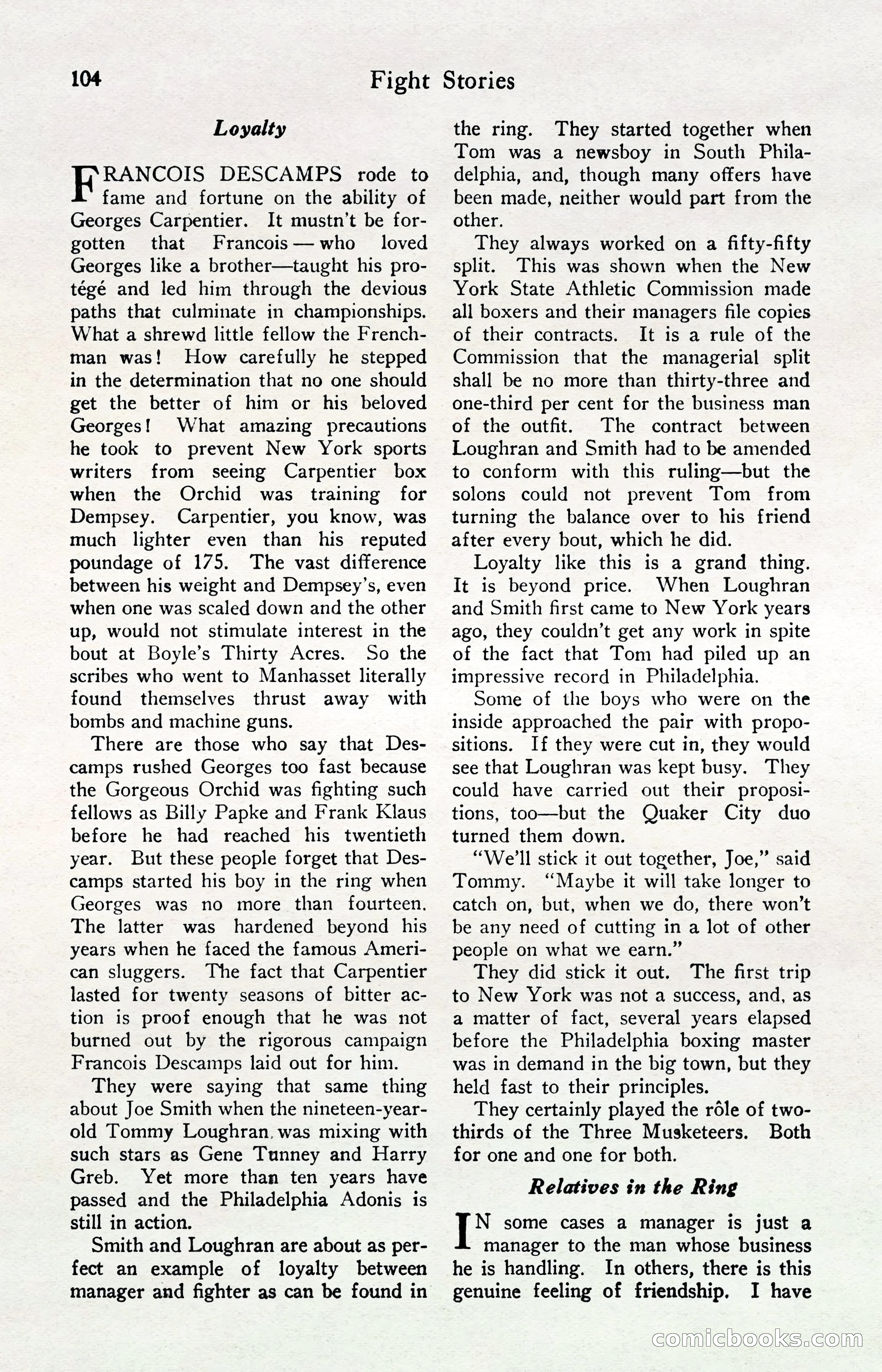 Fight Stories, April 1932 — page 106 of 132