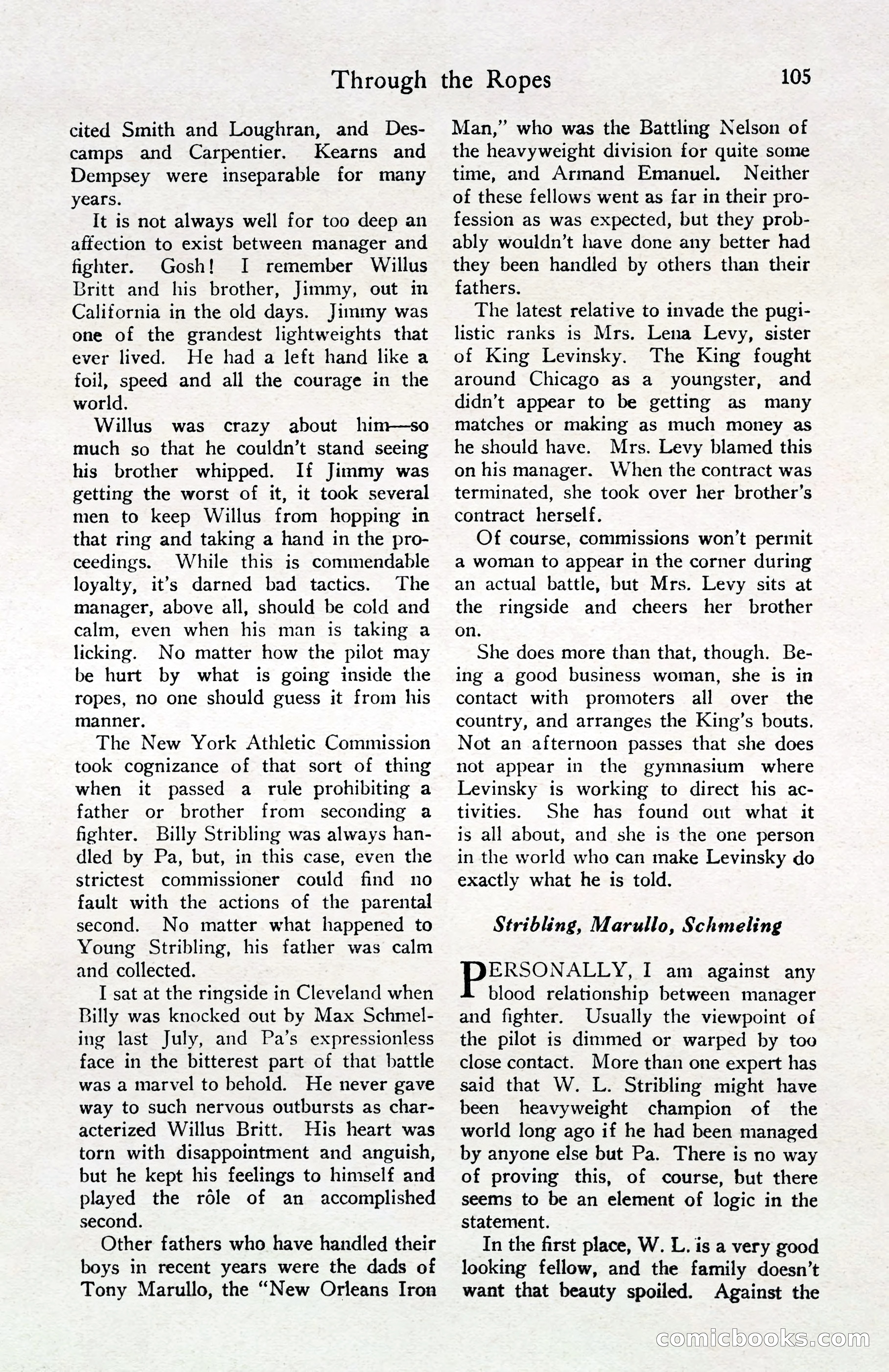 Fight Stories, April 1932 — page 107 of 132