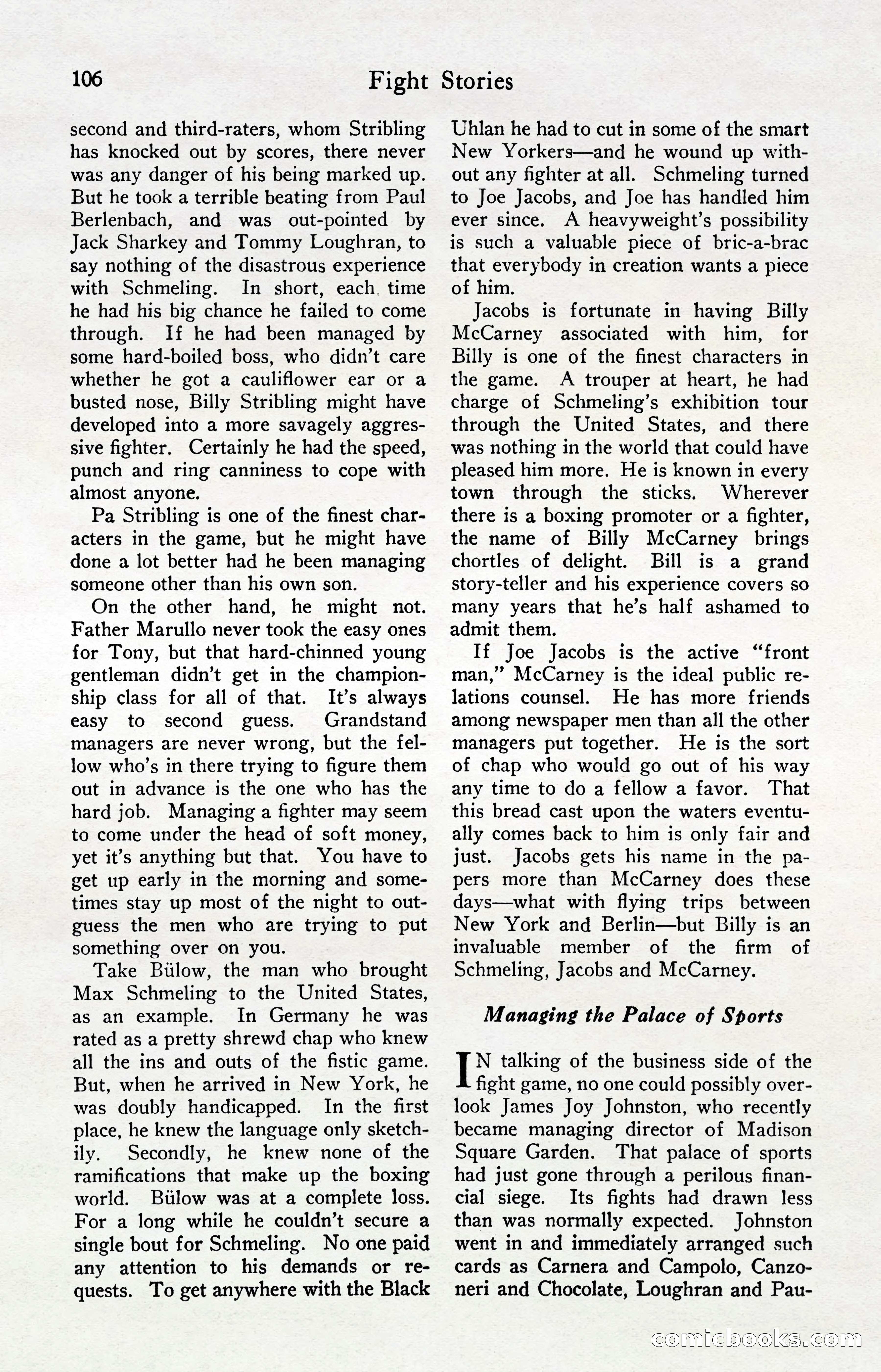 Fight Stories, April 1932 — page 108 of 132