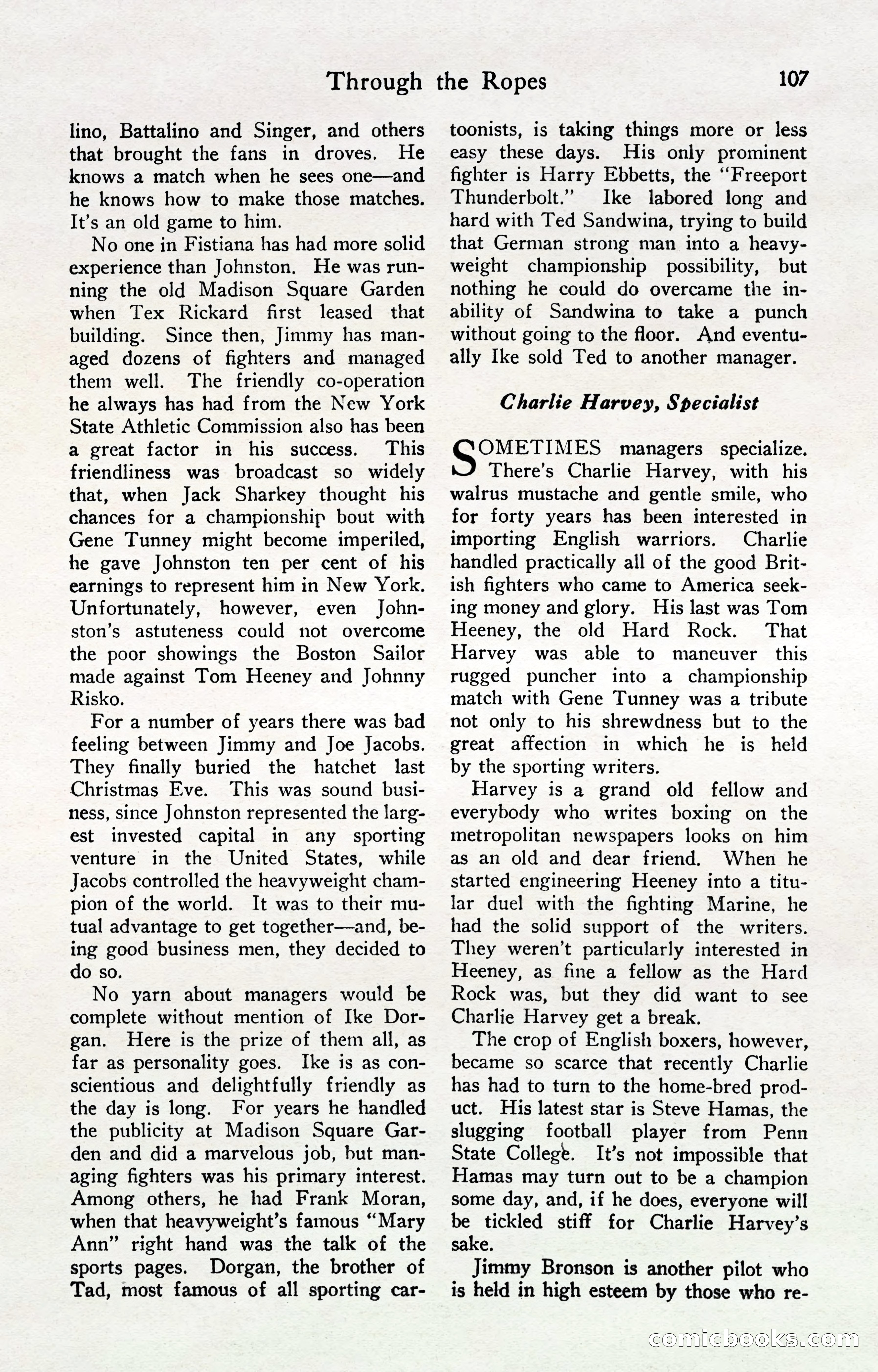 Fight Stories, April 1932 — page 109 of 132