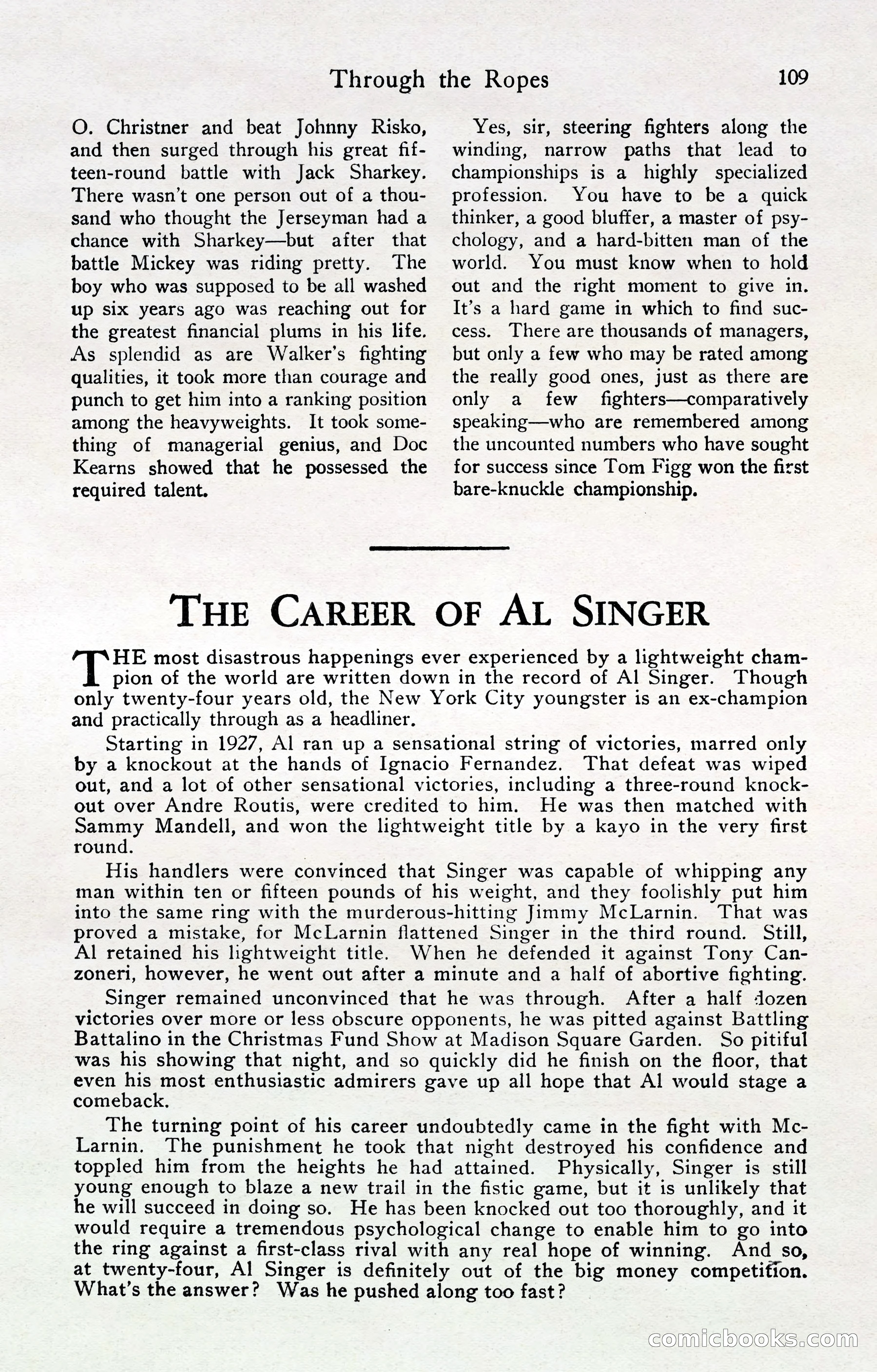 Fight Stories, April 1932 — page 111 of 132