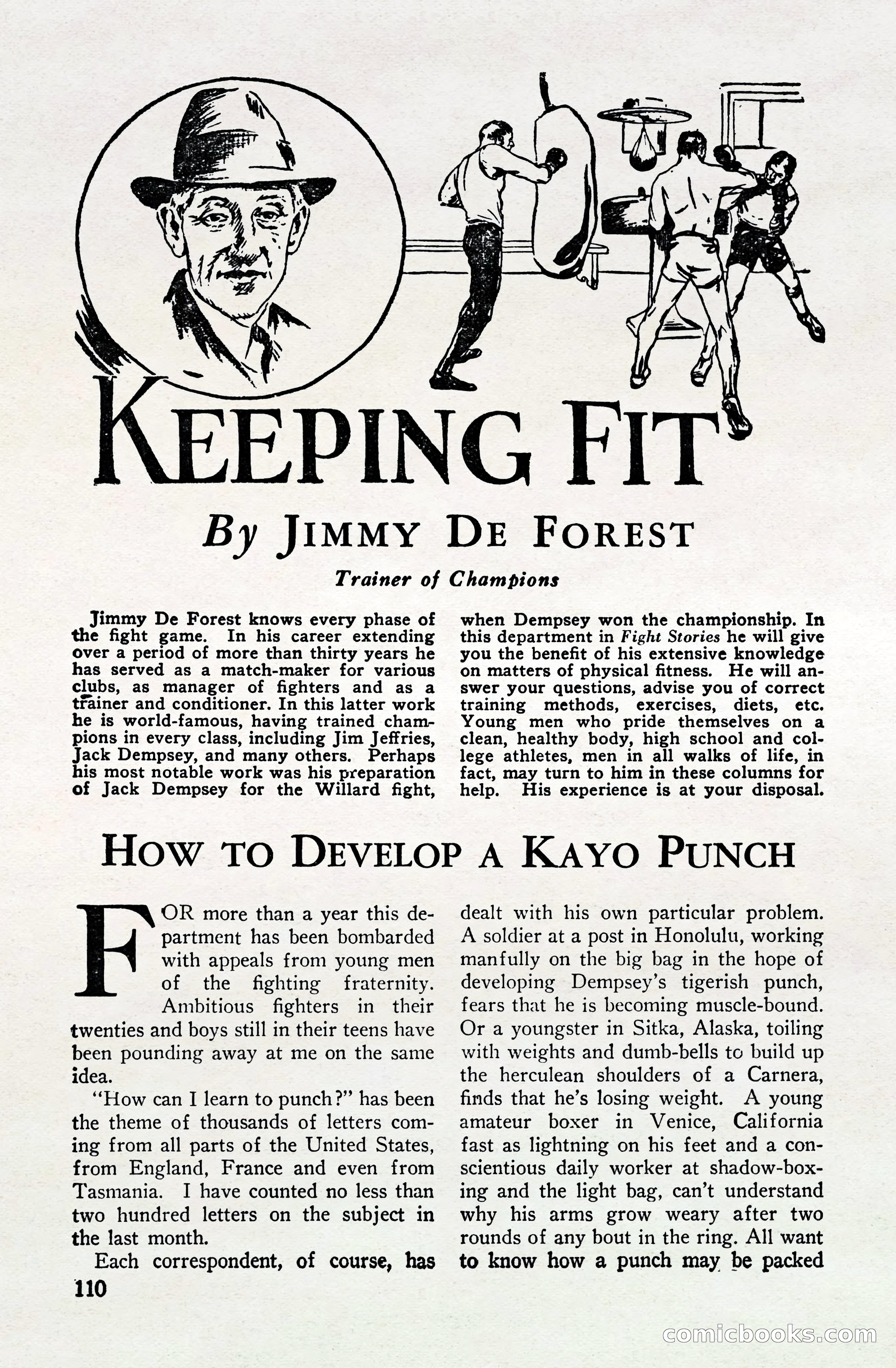 Fight Stories, April 1932 — page 112 of 132
