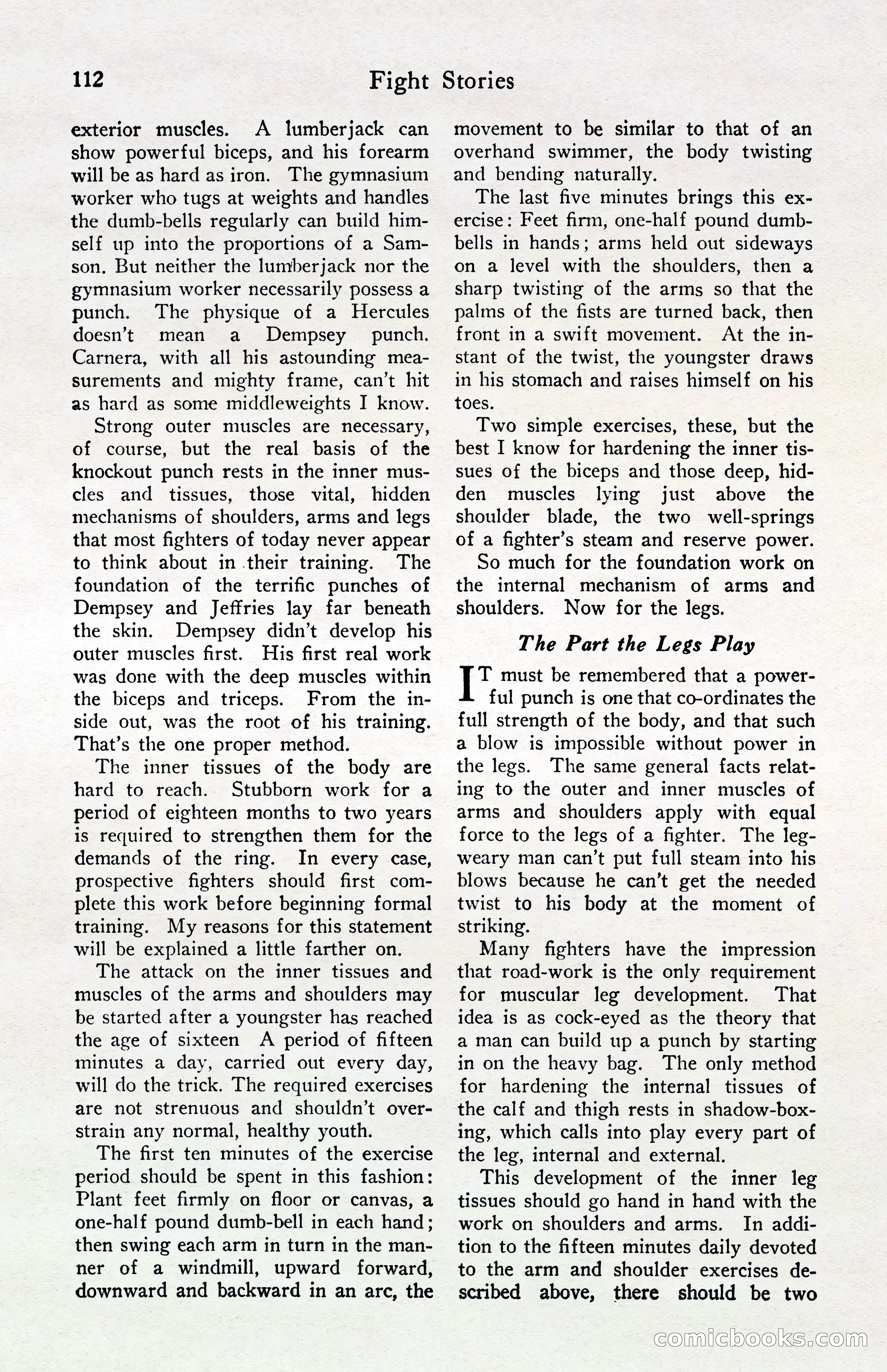 Fight Stories, April 1932 — page 114 of 132