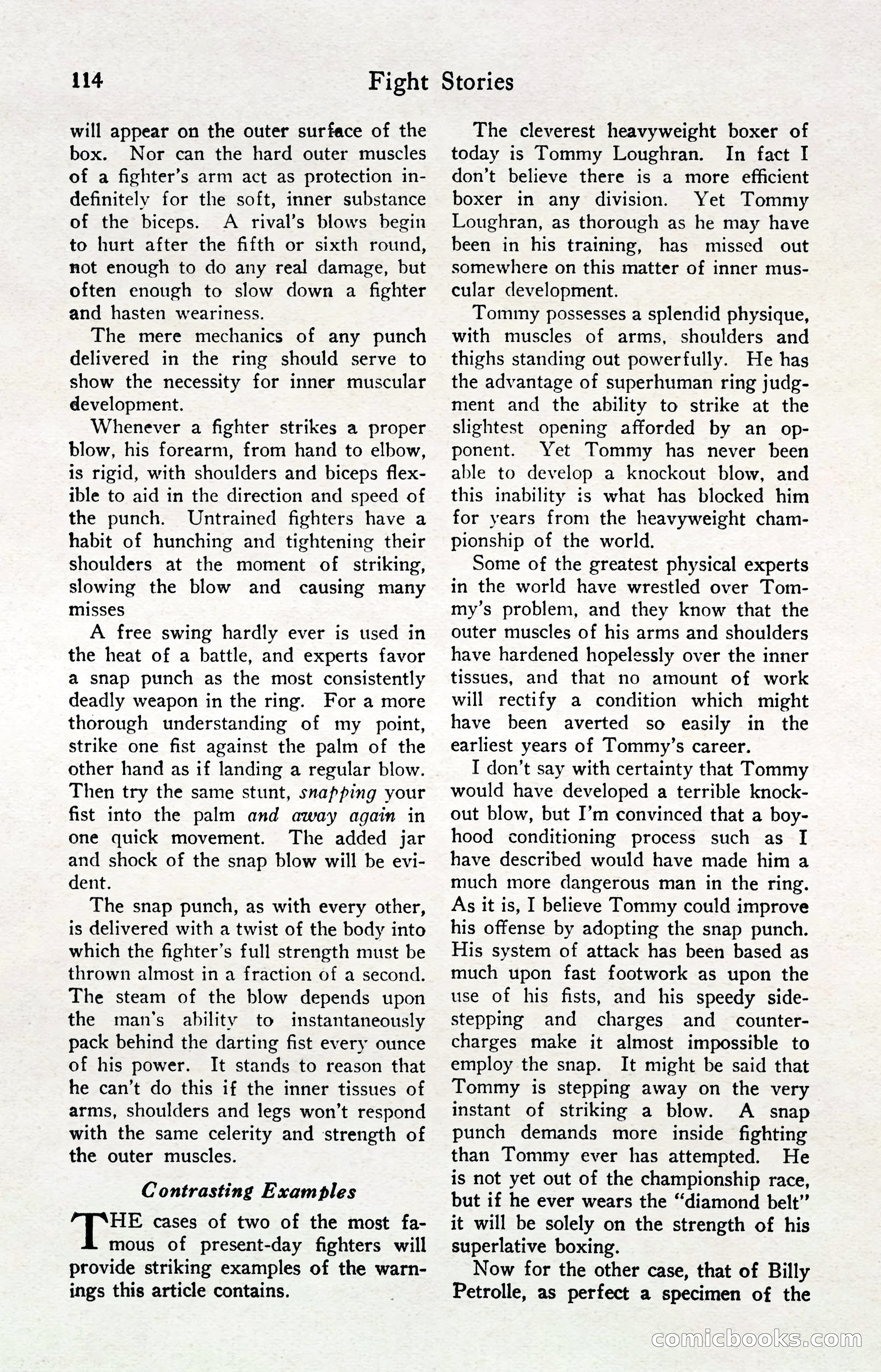 Fight Stories, April 1932 — page 116 of 132