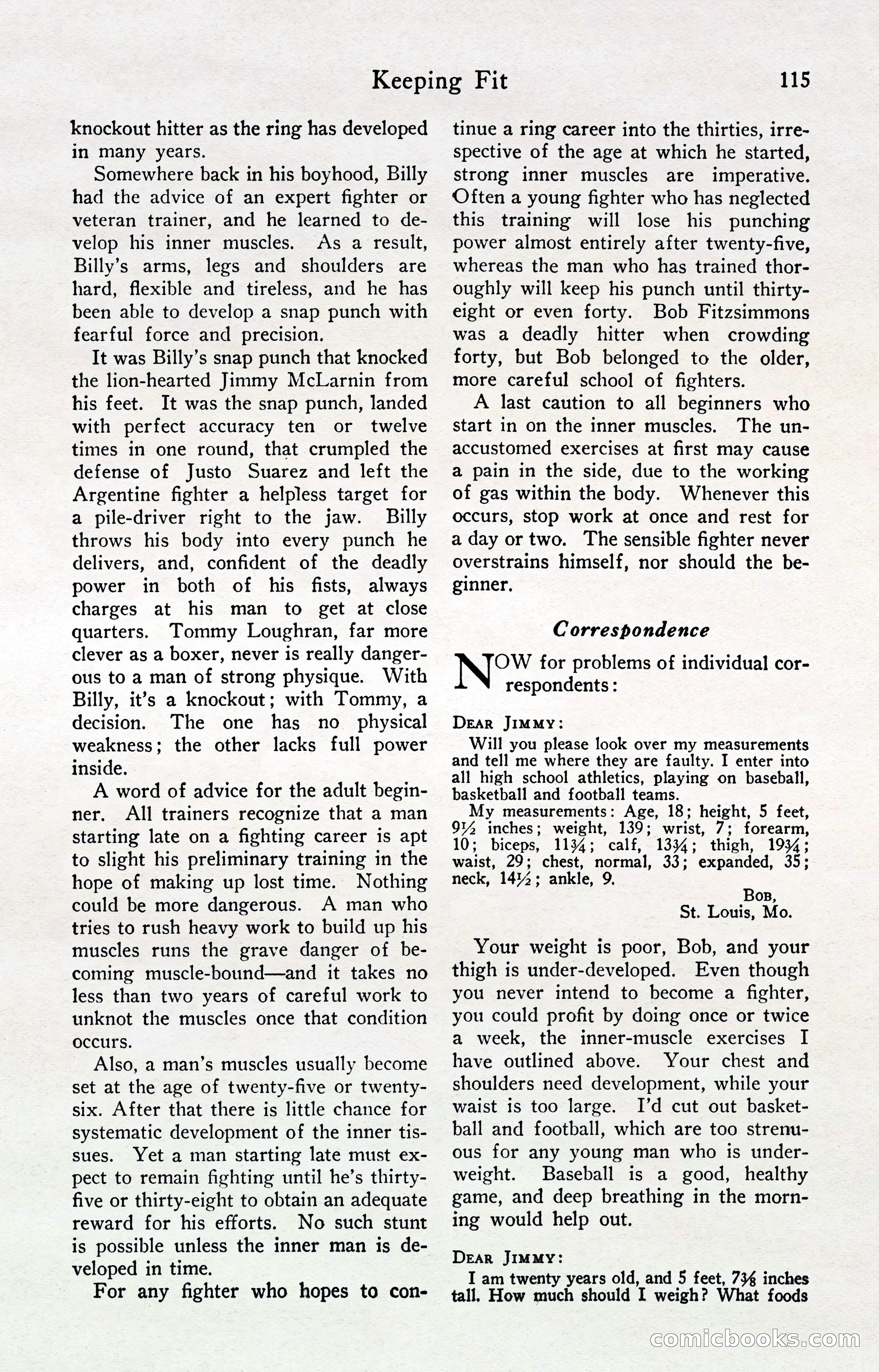 Fight Stories, April 1932 — page 117 of 132