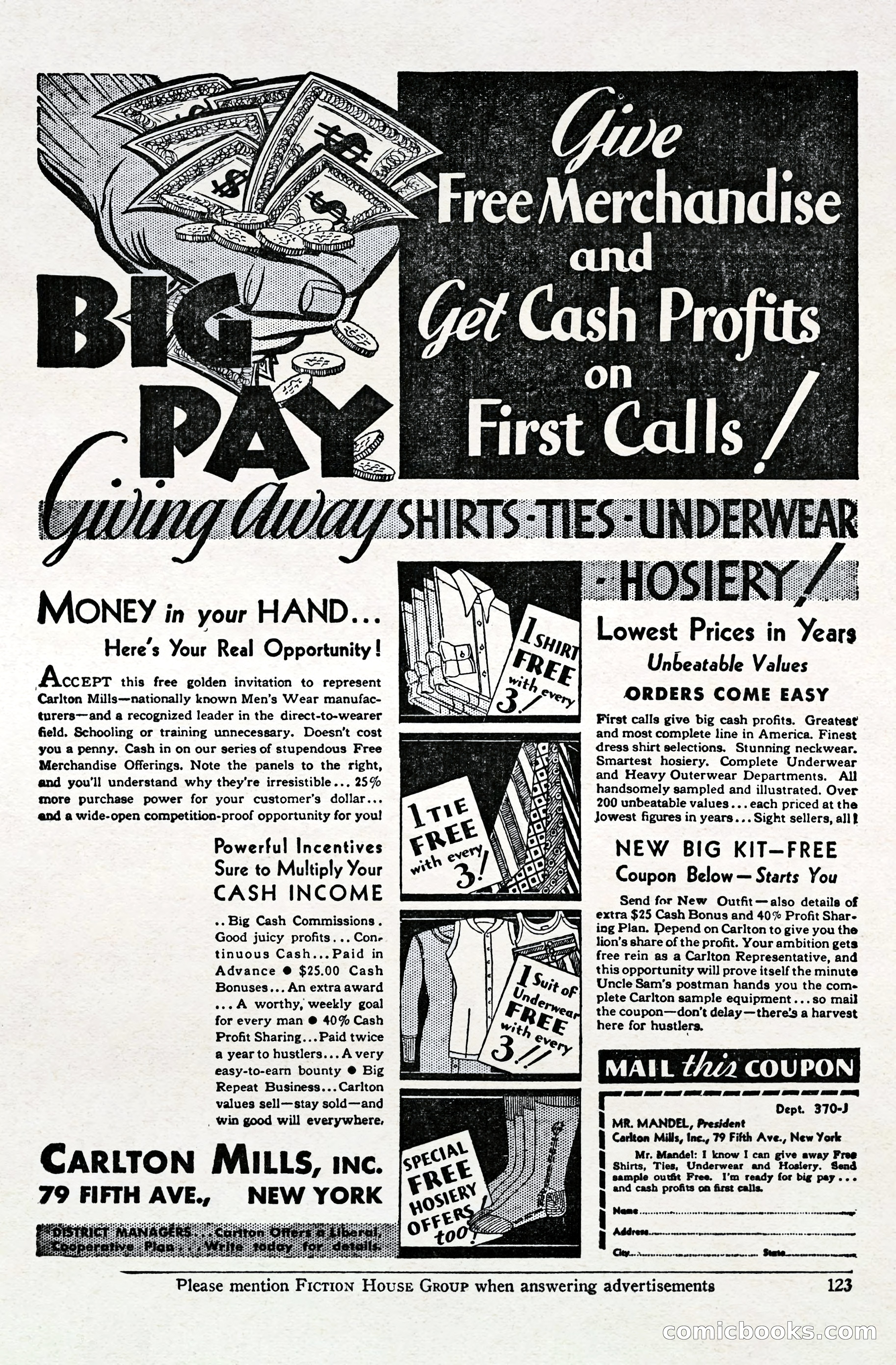 Fight Stories, April 1932 — page 125 of 132