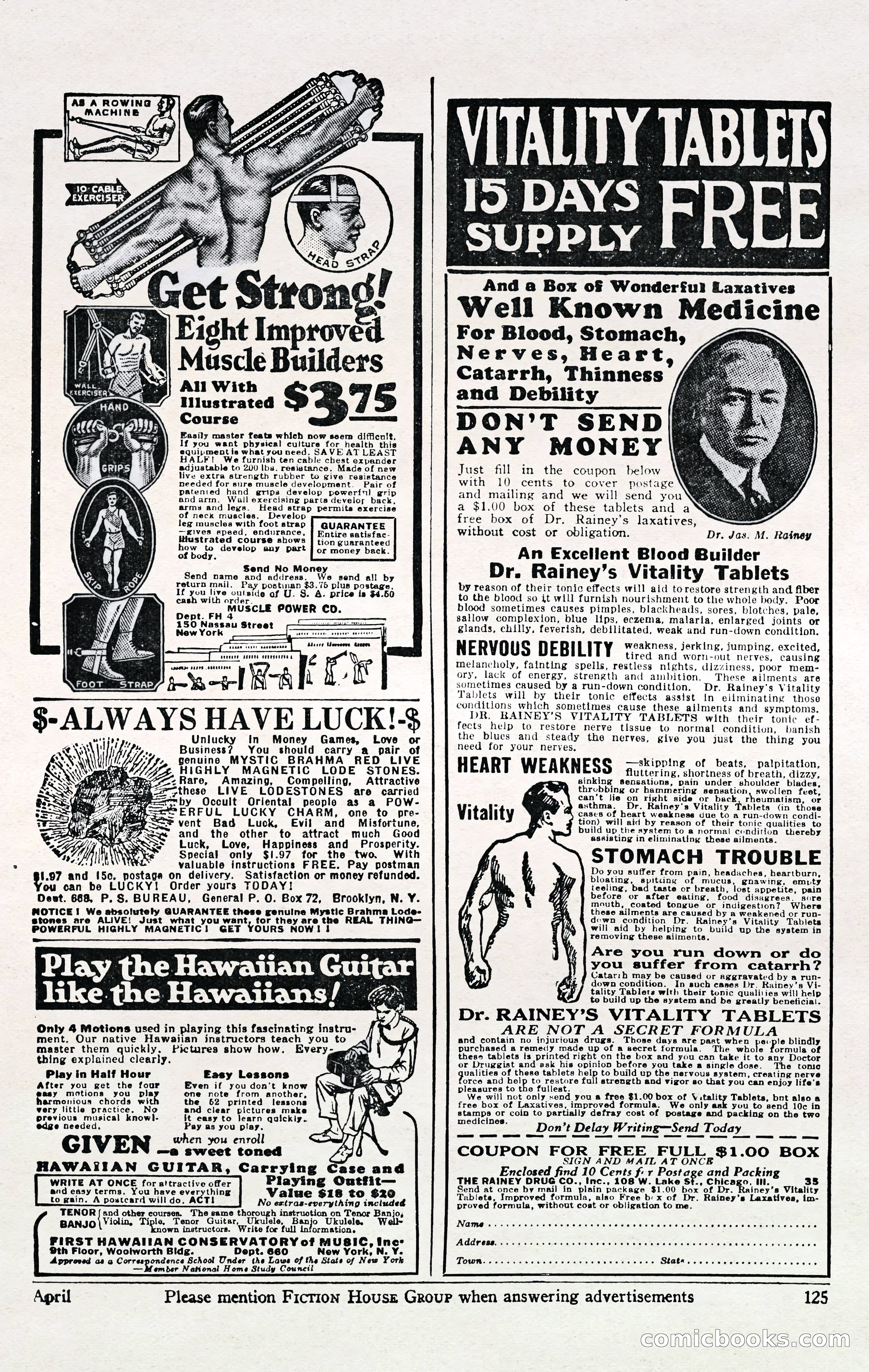 Fight Stories, April 1932 — page 127 of 132