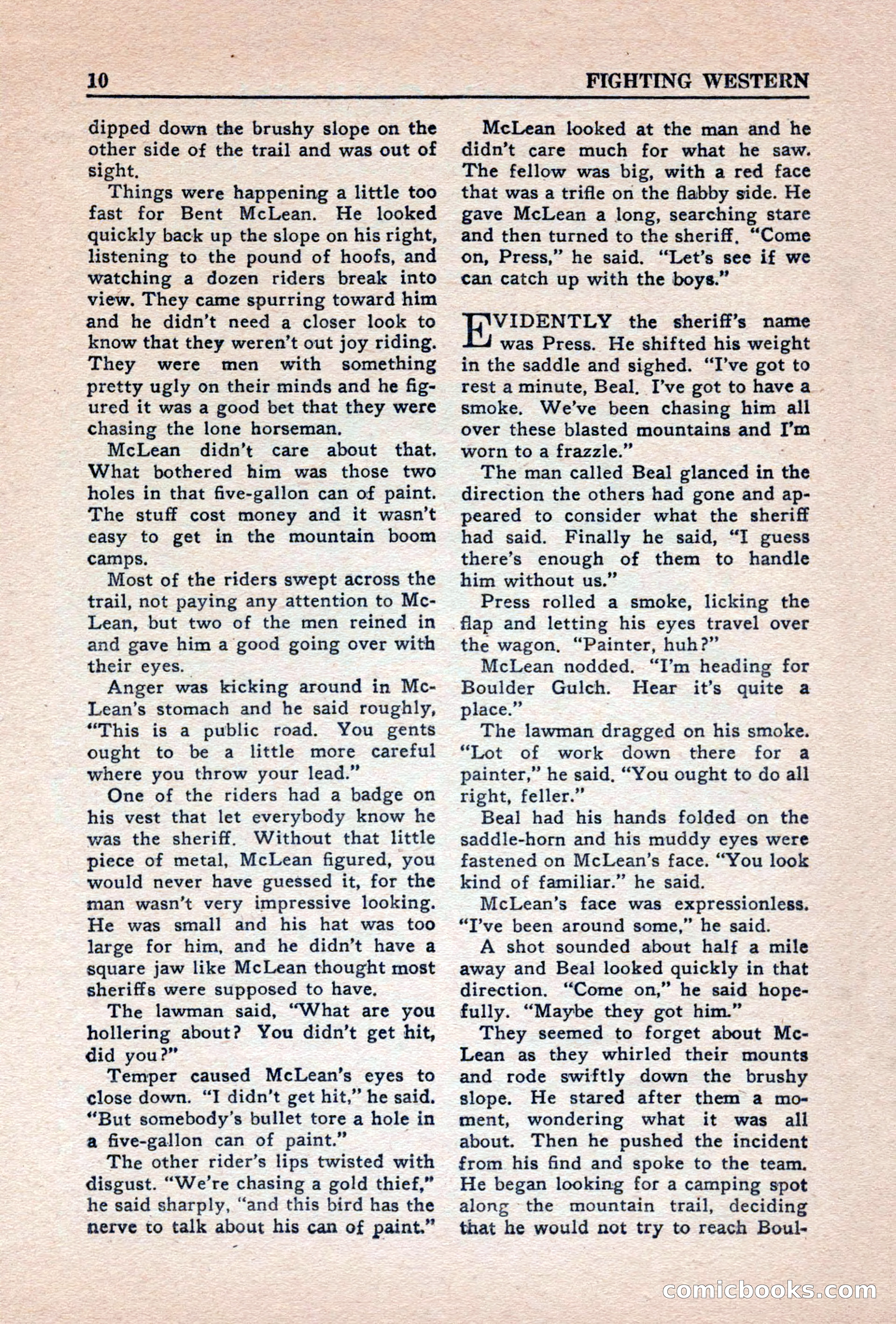 Fighting Western, Vol. 5, No. 5 — page 10 of 132