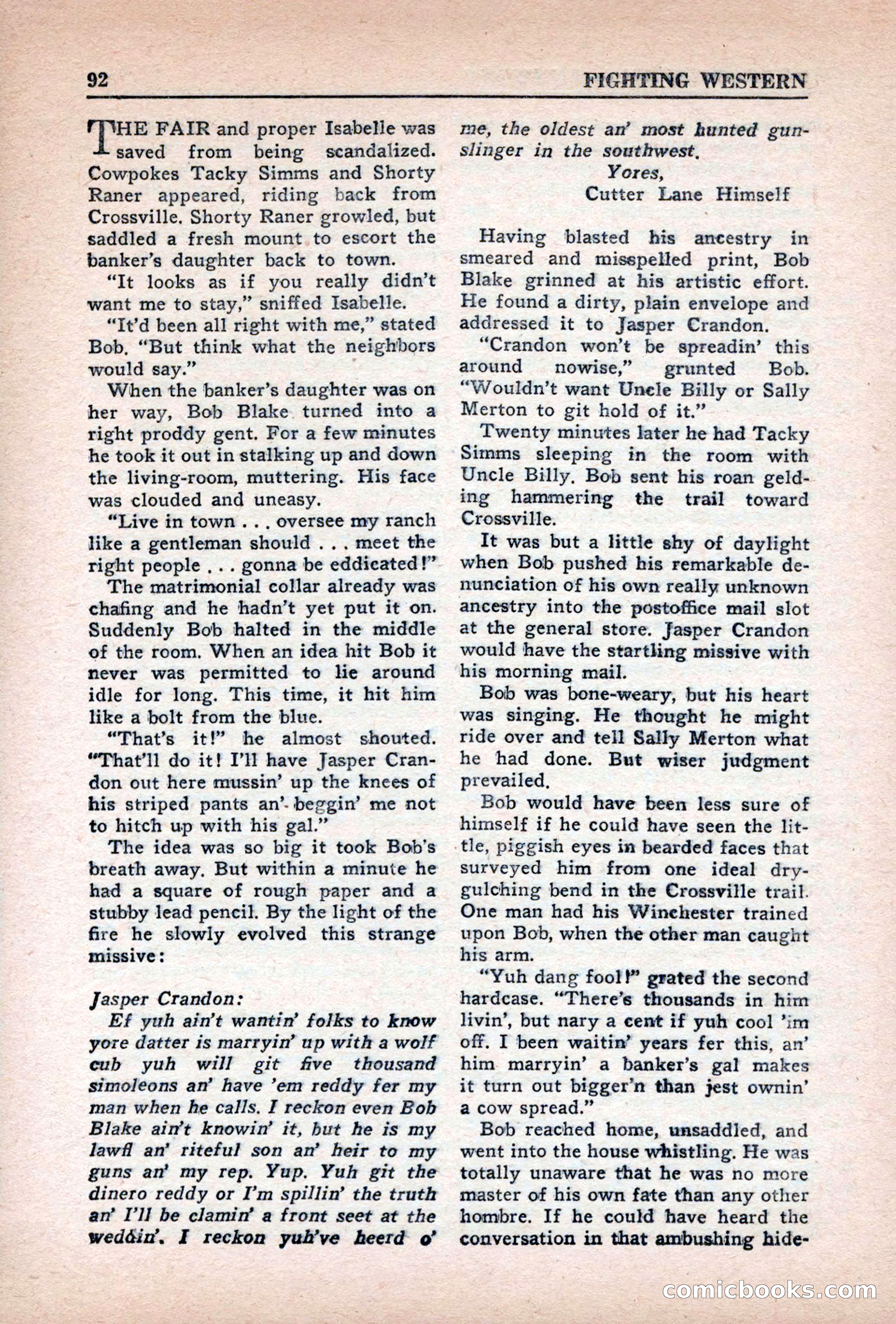 Fighting Western, Vol. 5, No. 5 — page 92 of 132