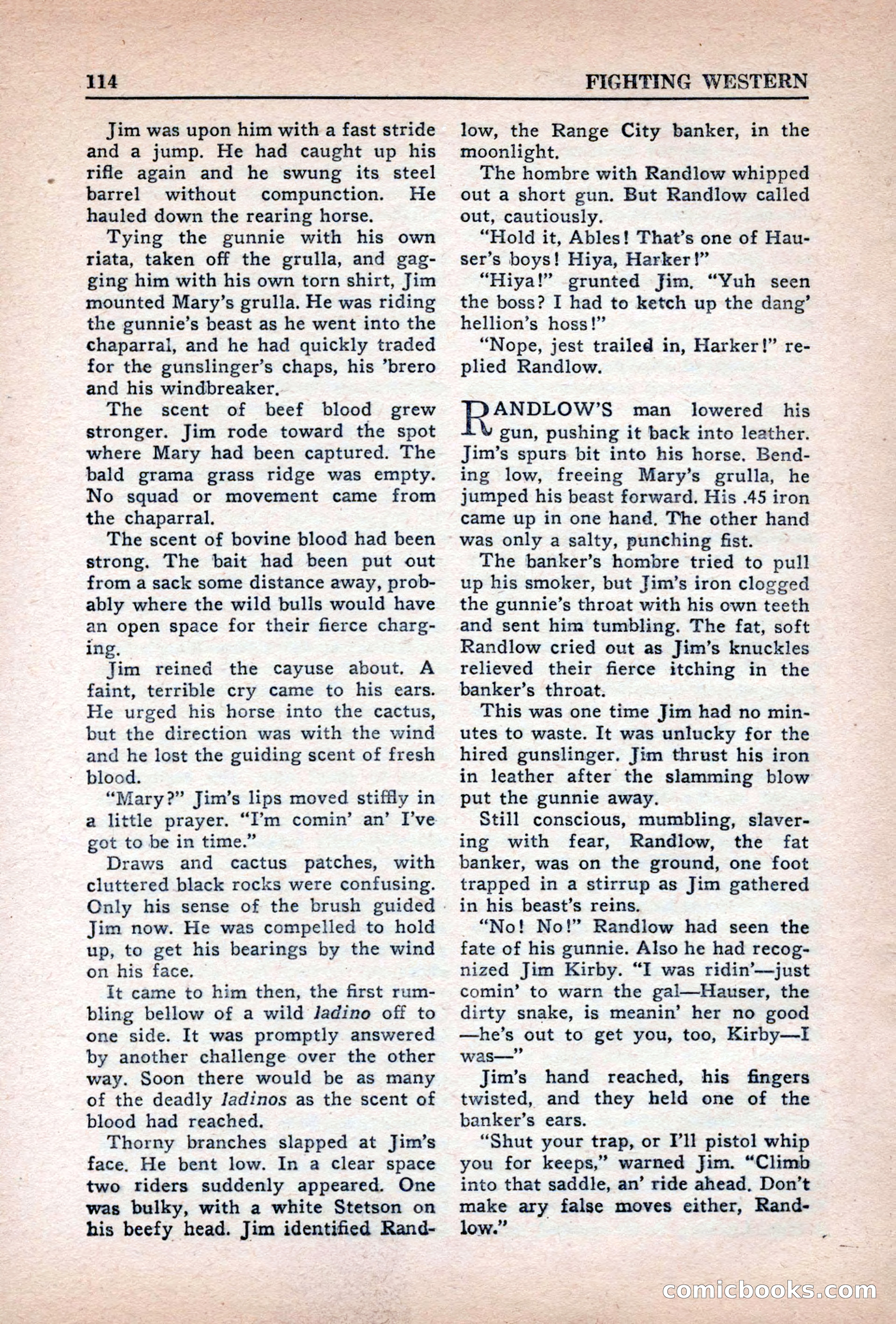 Fighting Western, Vol. 5, No. 5 — page 114 of 132