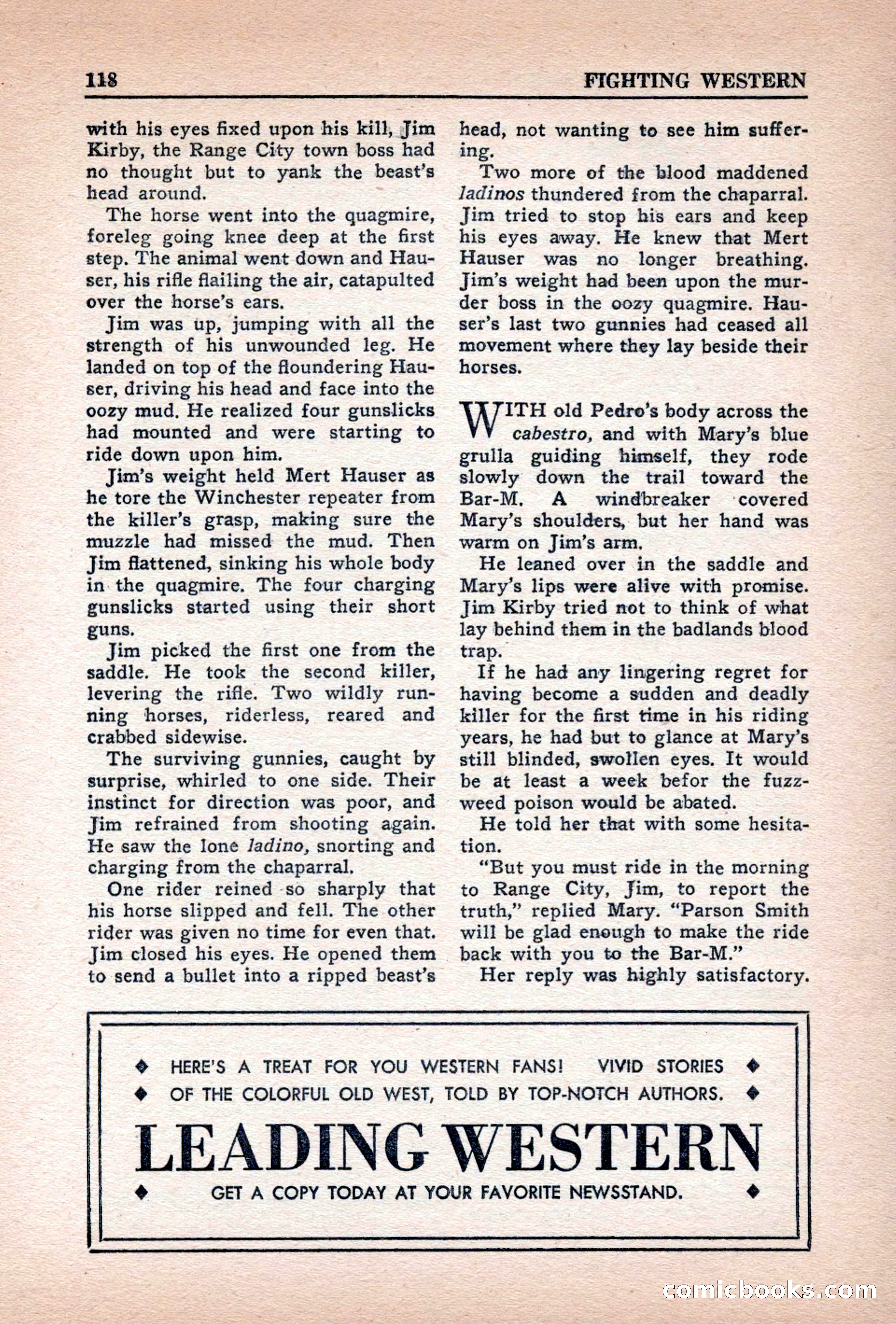 Fighting Western, Vol. 5, No. 5 — page 118 of 132