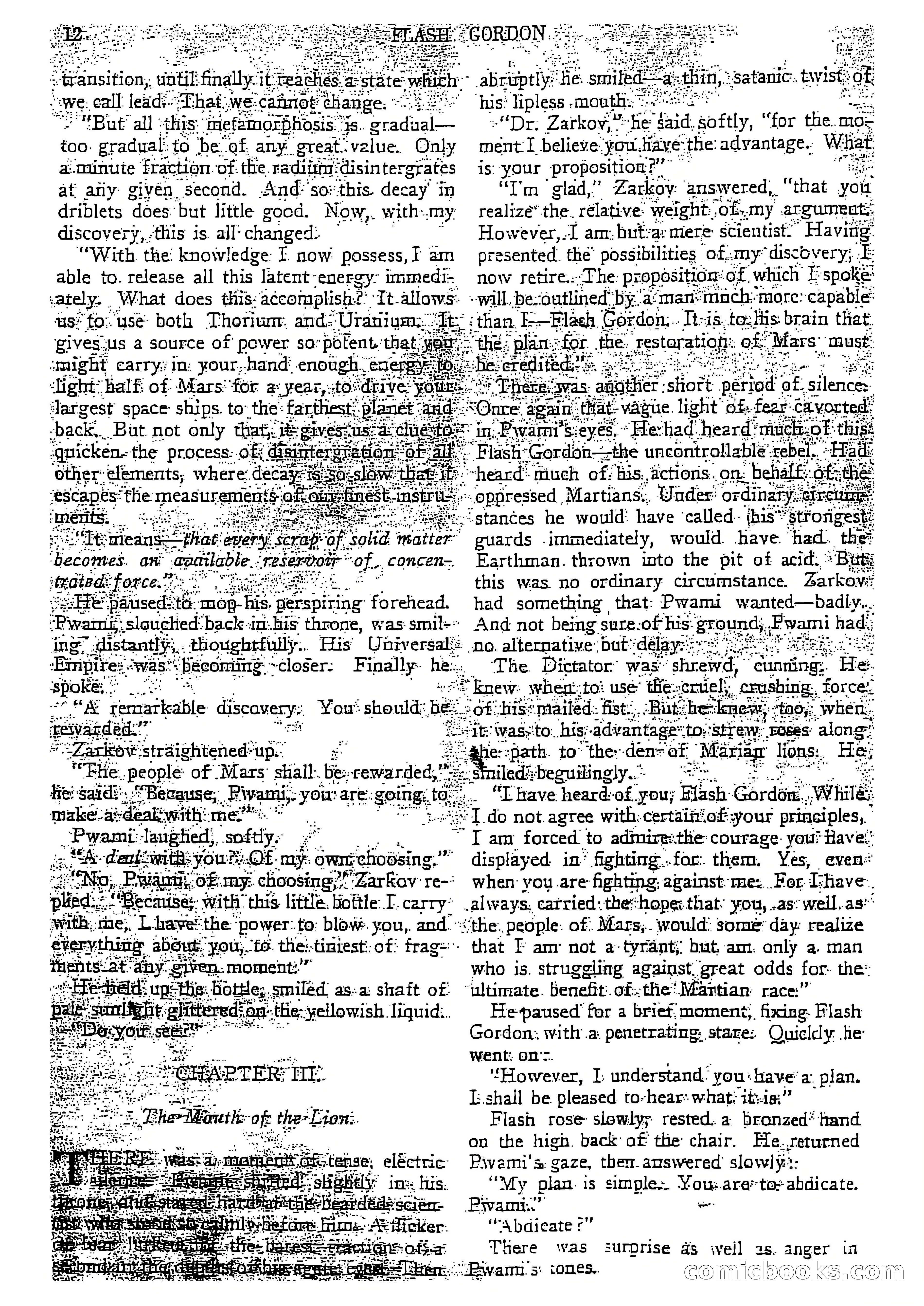 Flash Gordon Strange Adventure Magazine — page 13 of 100