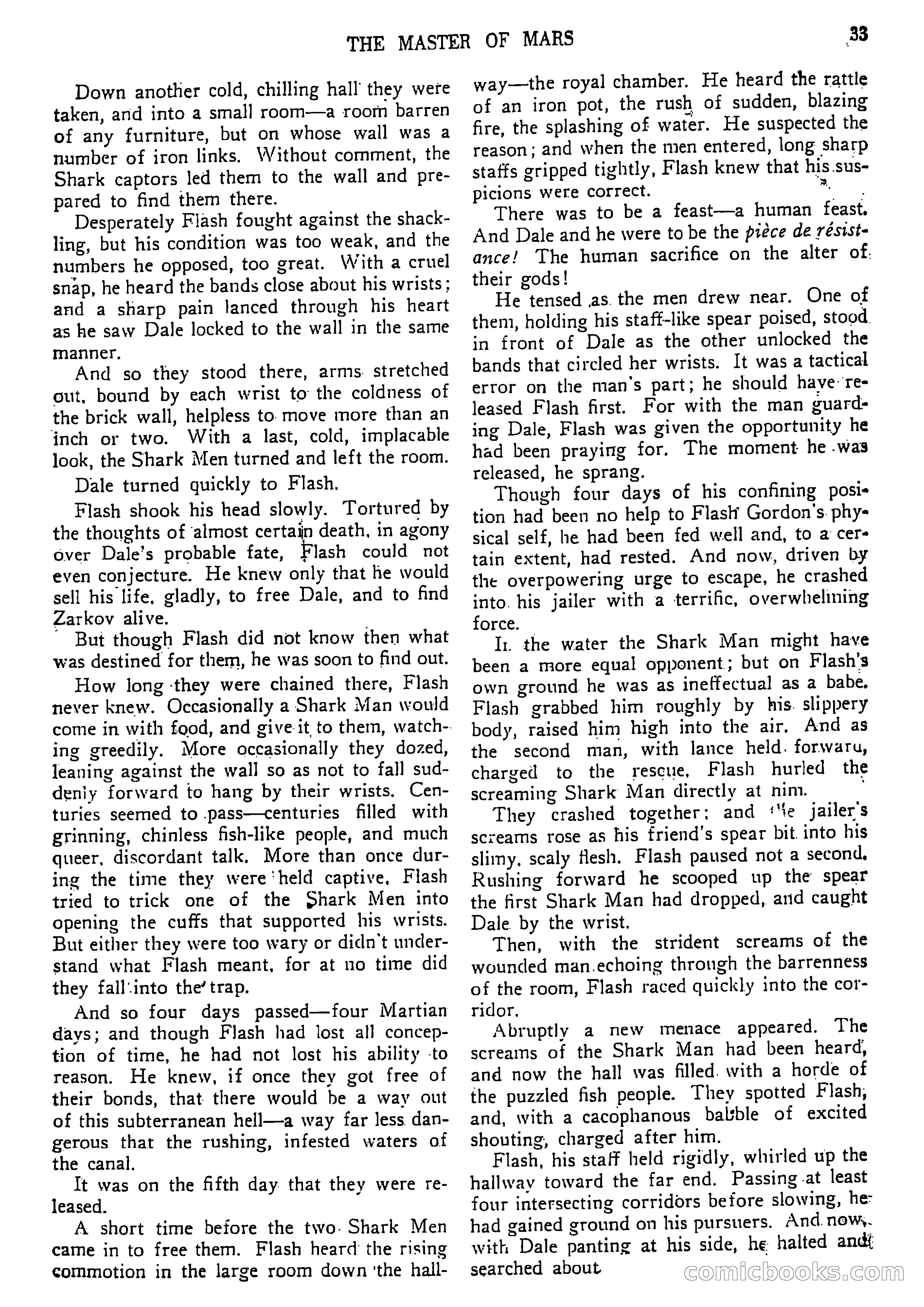 Flash Gordon Strange Adventure Magazine — page 36 of 100