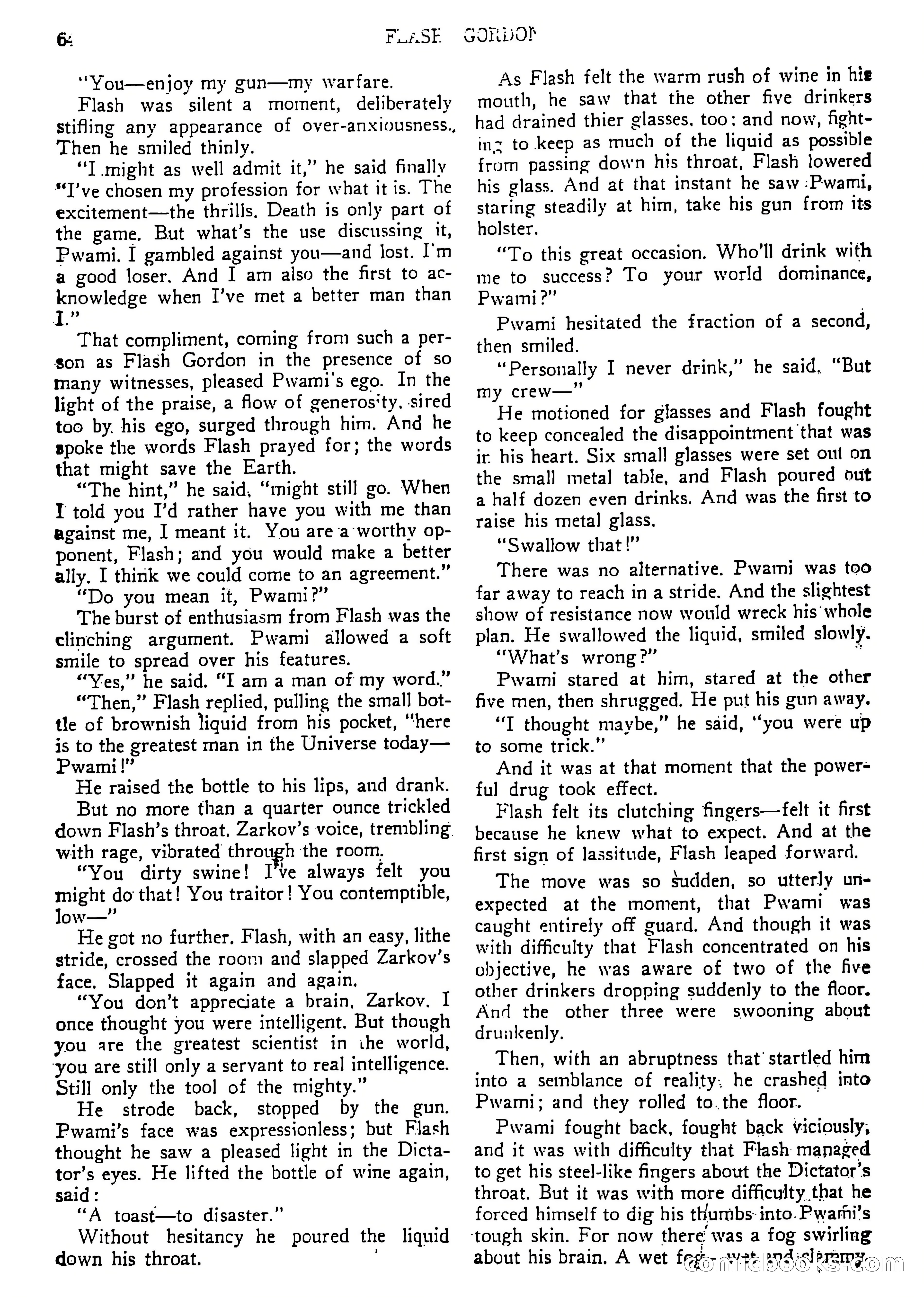 Flash Gordon Strange Adventure Magazine — page 70 of 100