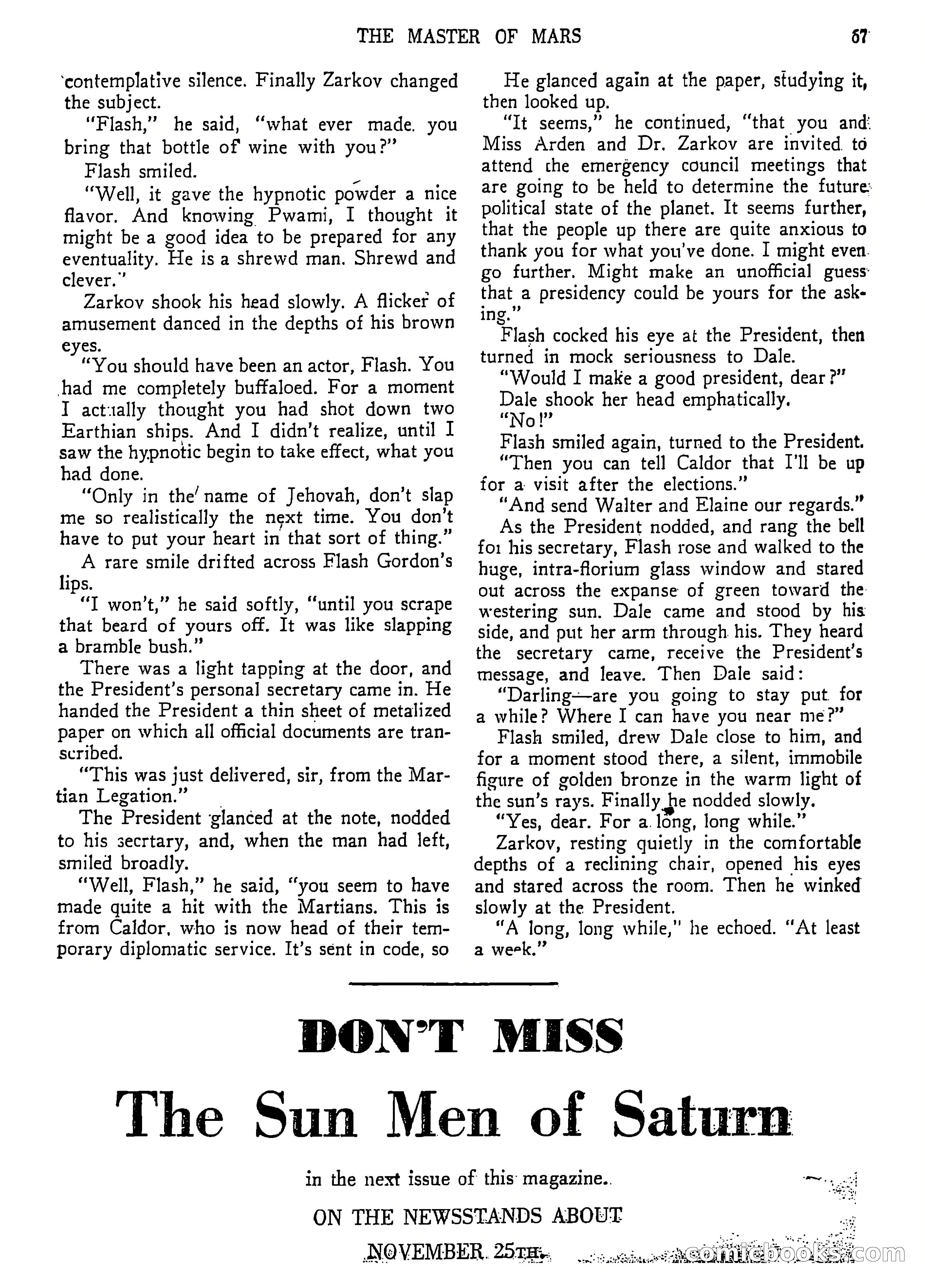 Flash Gordon Strange Adventure Magazine — page 72 of 100