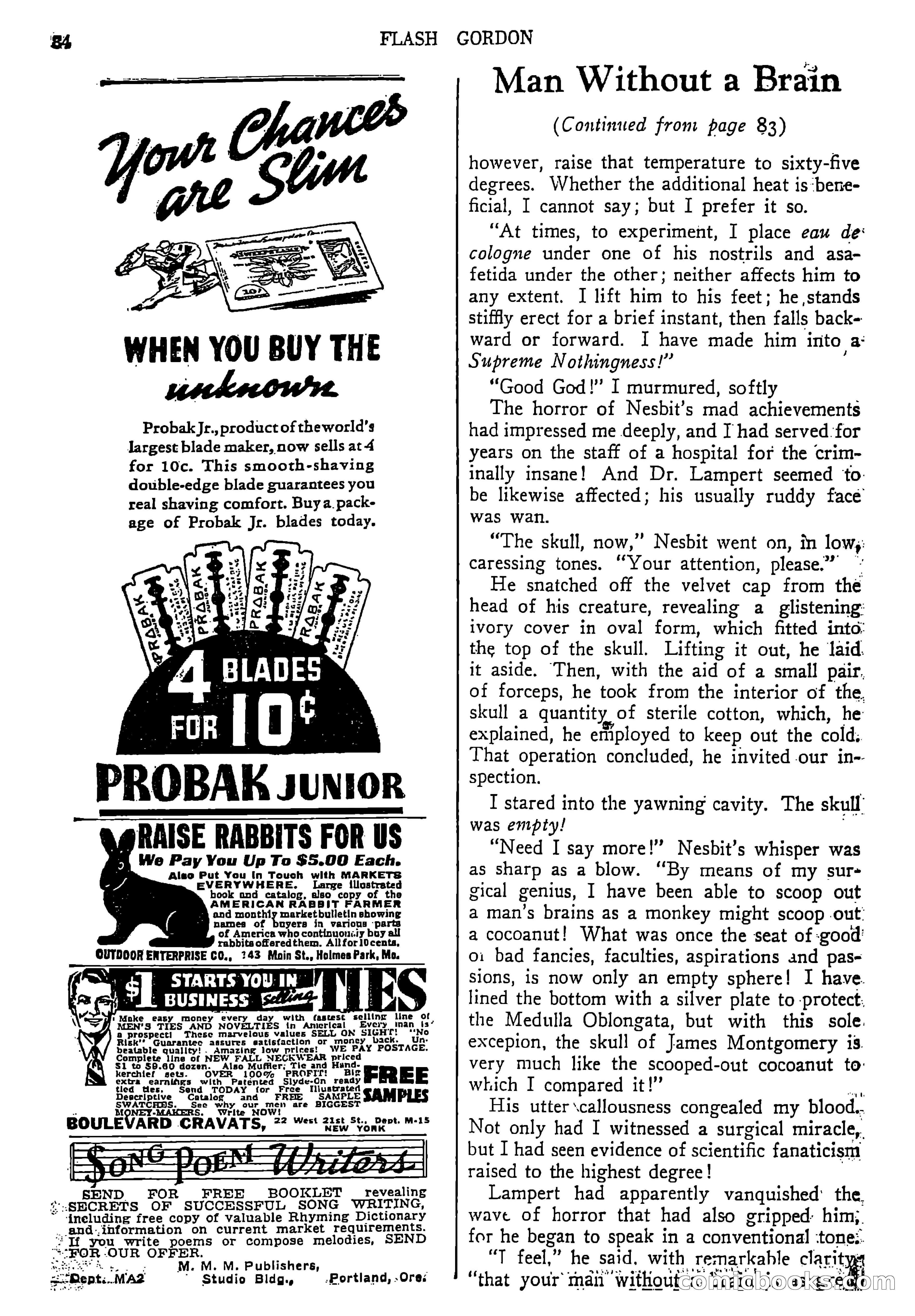 Flash Gordon Strange Adventure Magazine — page 88 of 100