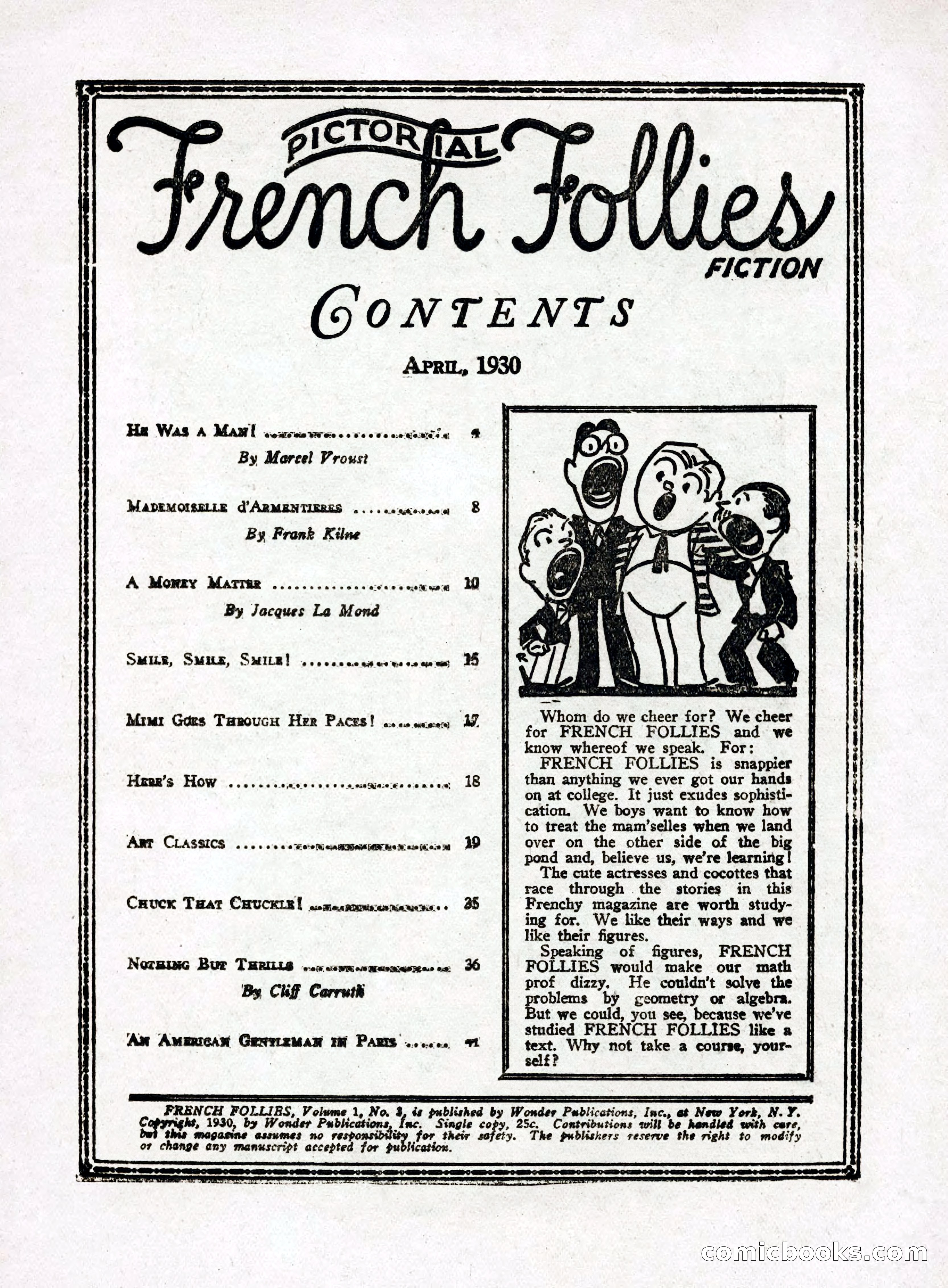 French Follies, April 1930 — page 3 of 50