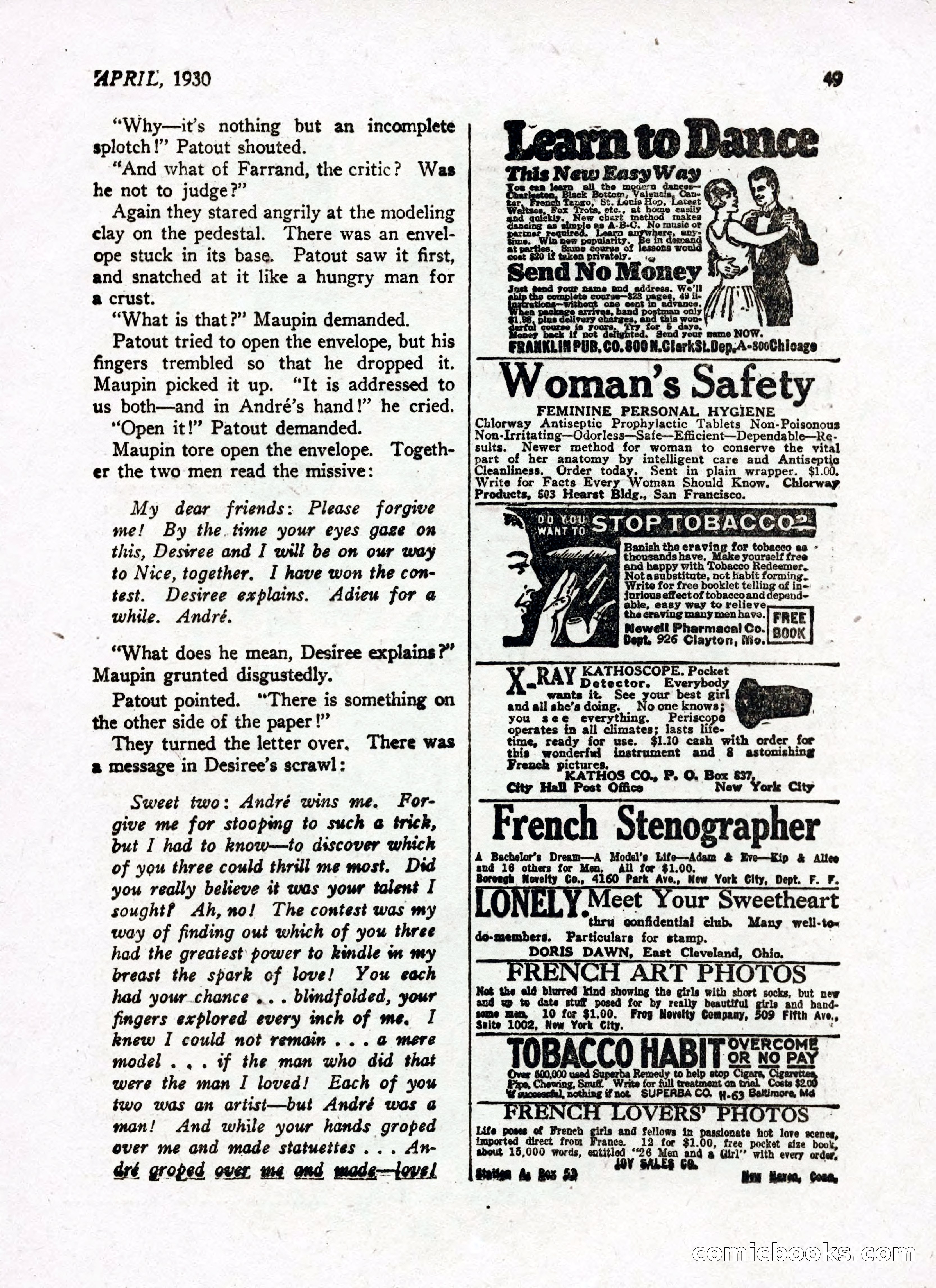 French Follies, April 1930 — page 46 of 50