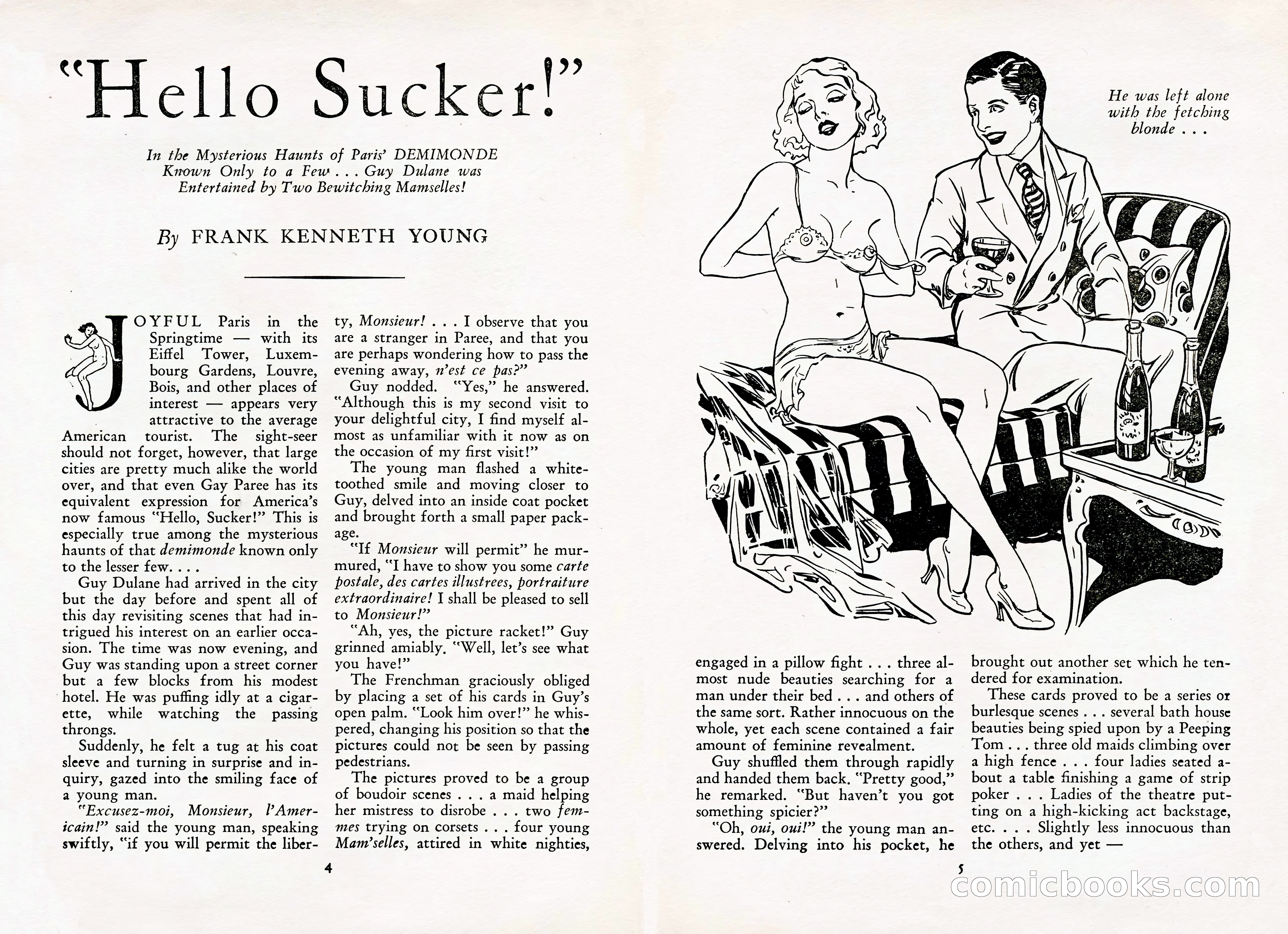 French Night Life Stories, December 1933 — page 4 of 72