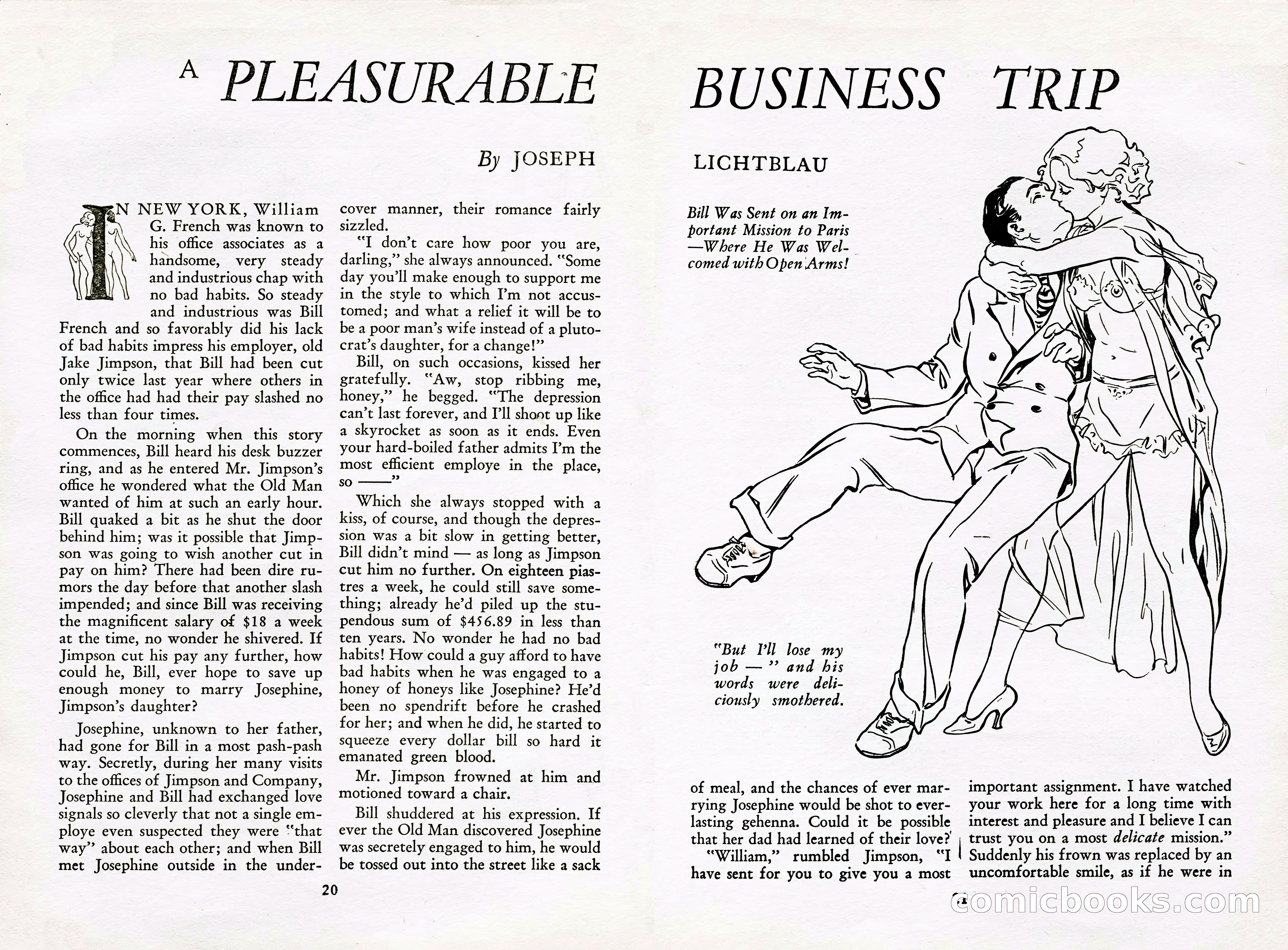 French Night Life Stories, December 1933 — page 19 of 72