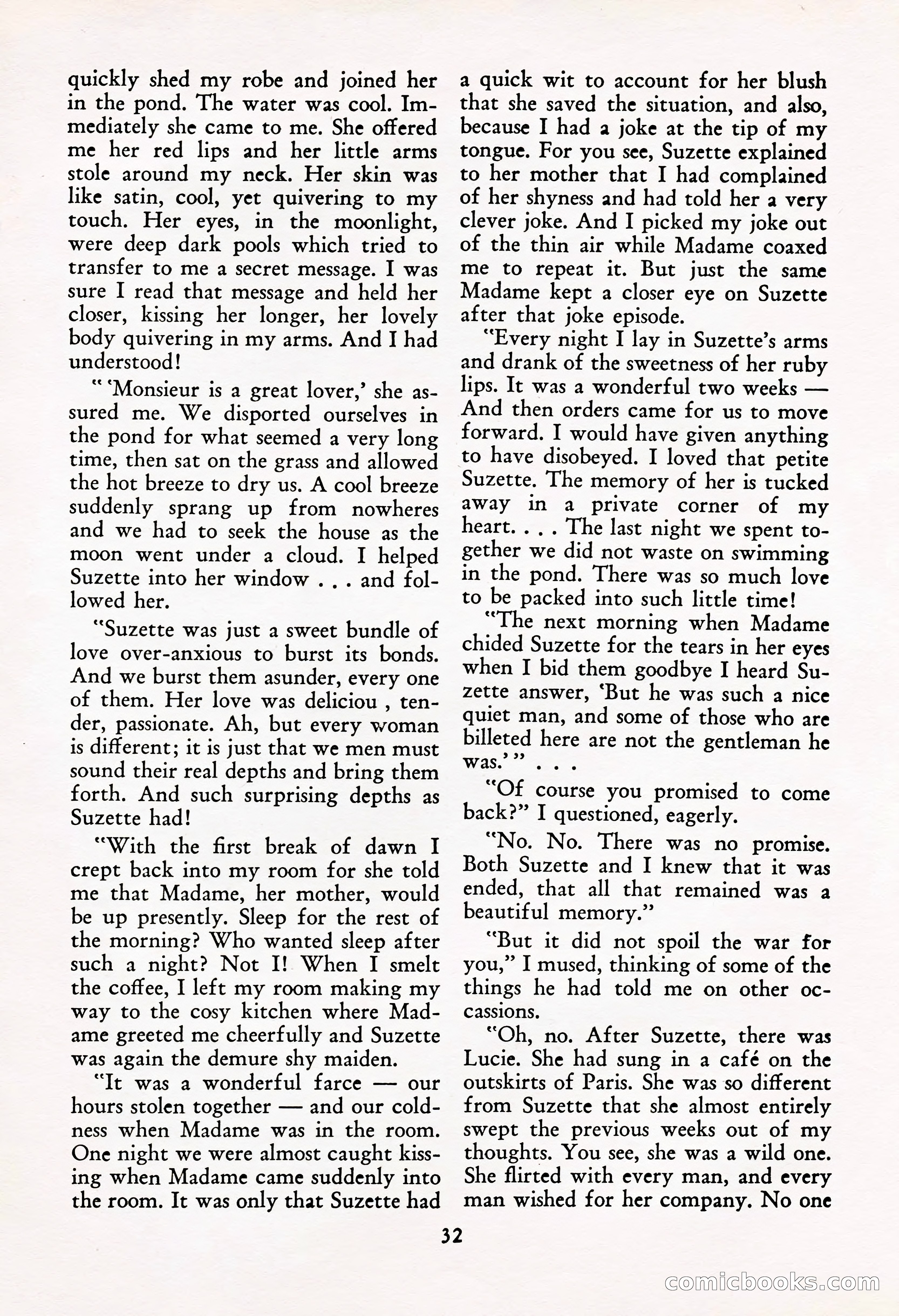 French Night Life Stories, December 1933 — page 30 of 72