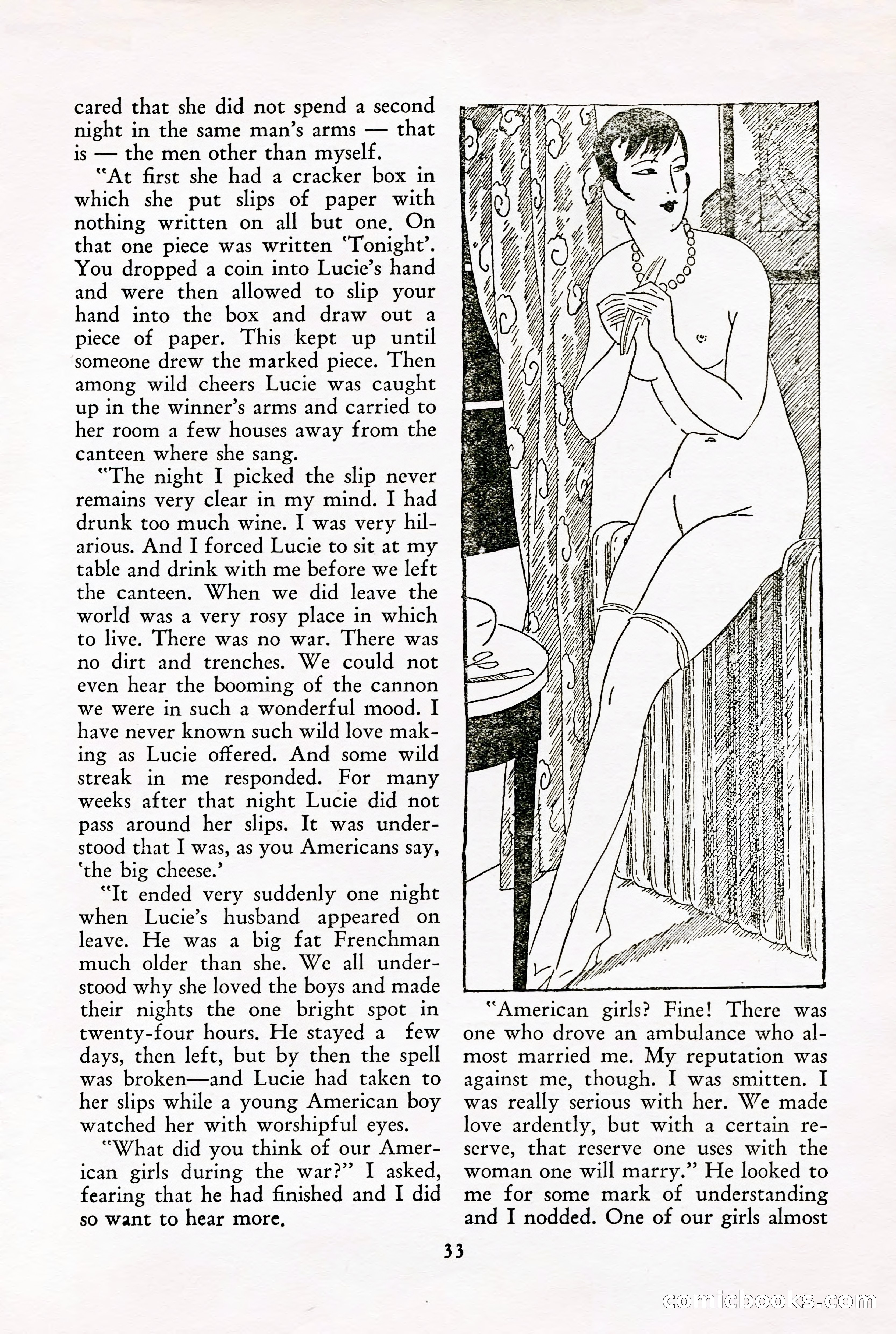 French Night Life Stories, December 1933 — page 31 of 72