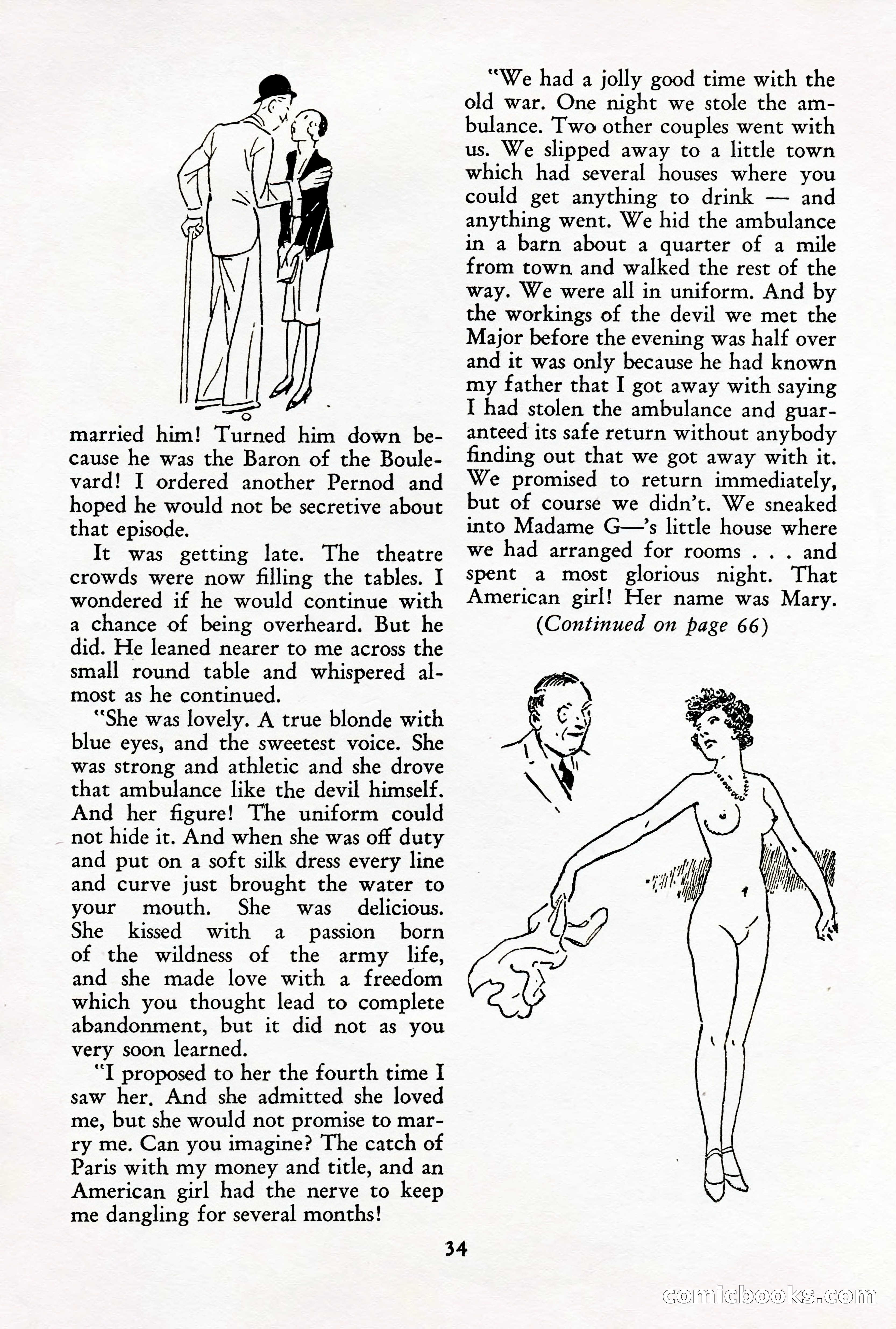 French Night Life Stories, December 1933 — page 32 of 72