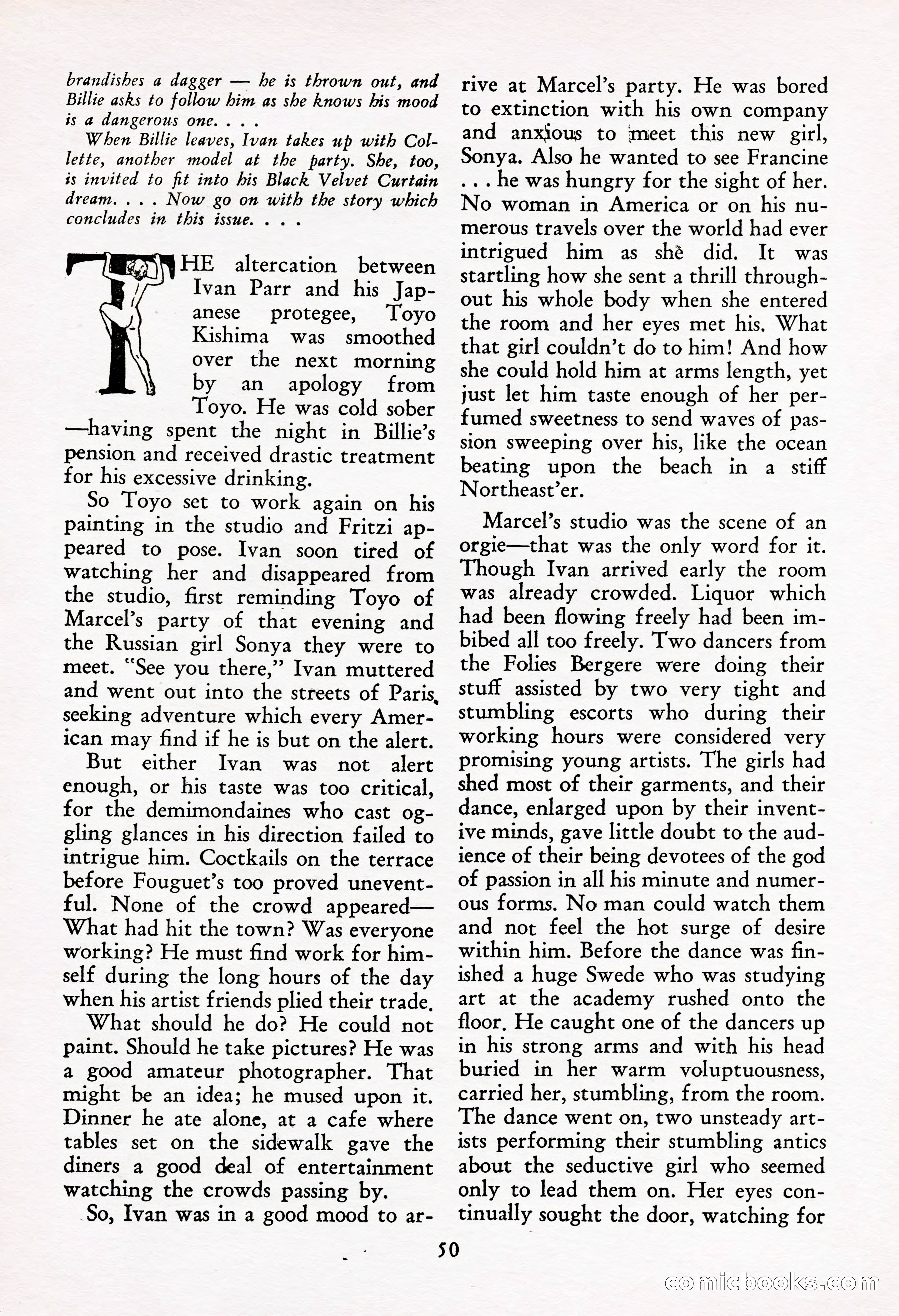 French Night Life Stories, December 1933 — page 47 of 72