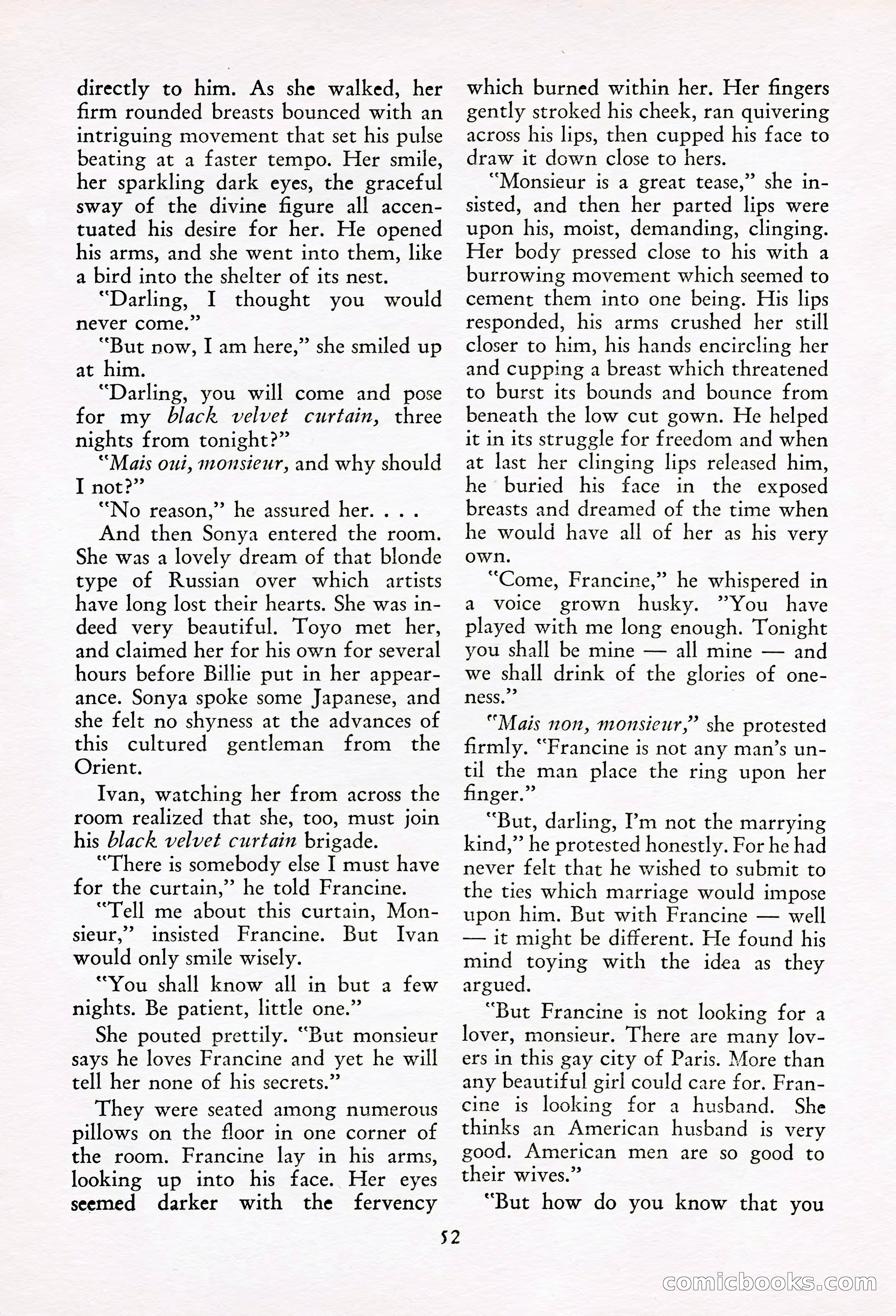 French Night Life Stories, December 1933 — page 49 of 72