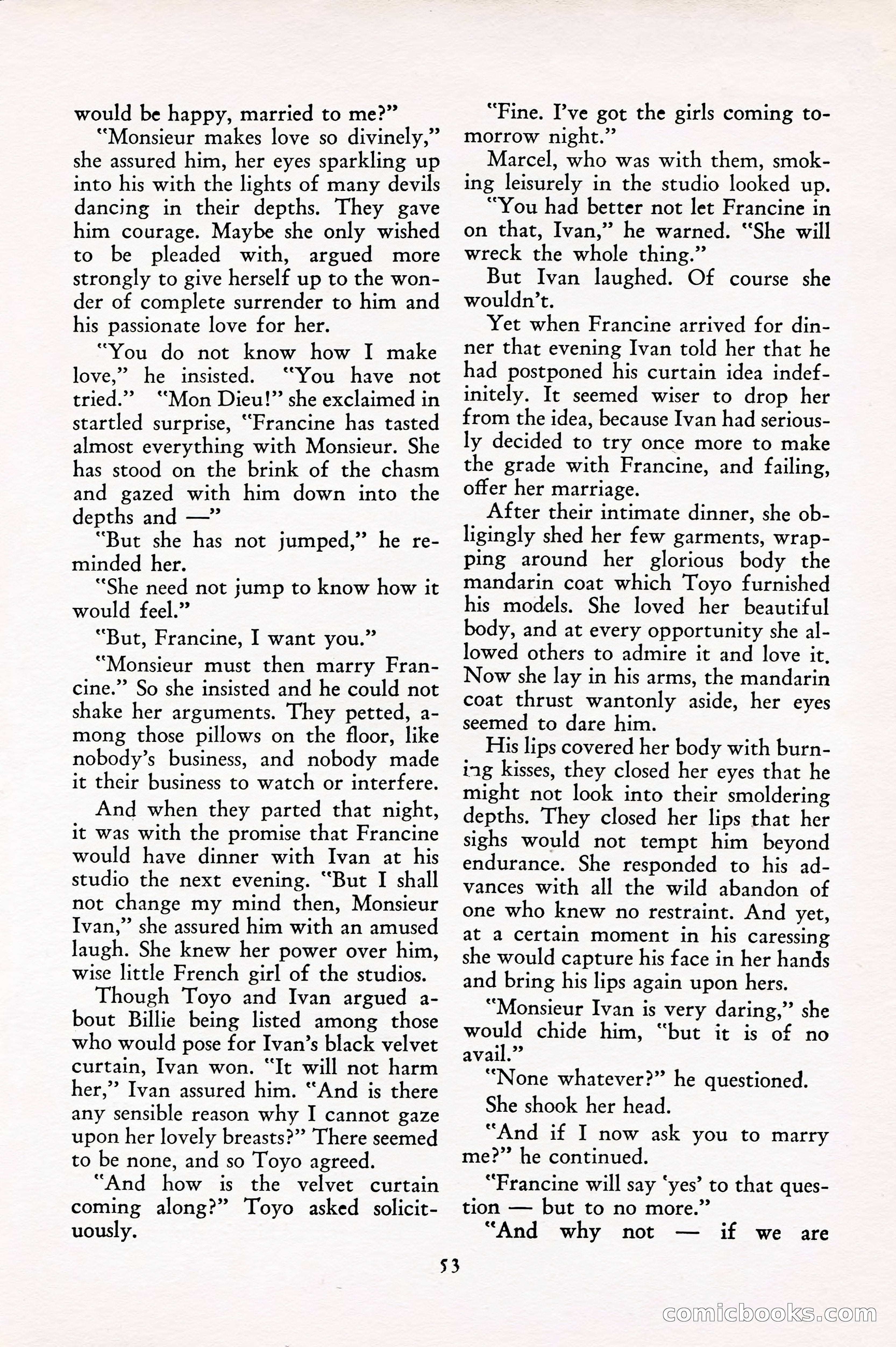 French Night Life Stories, December 1933 — page 50 of 72