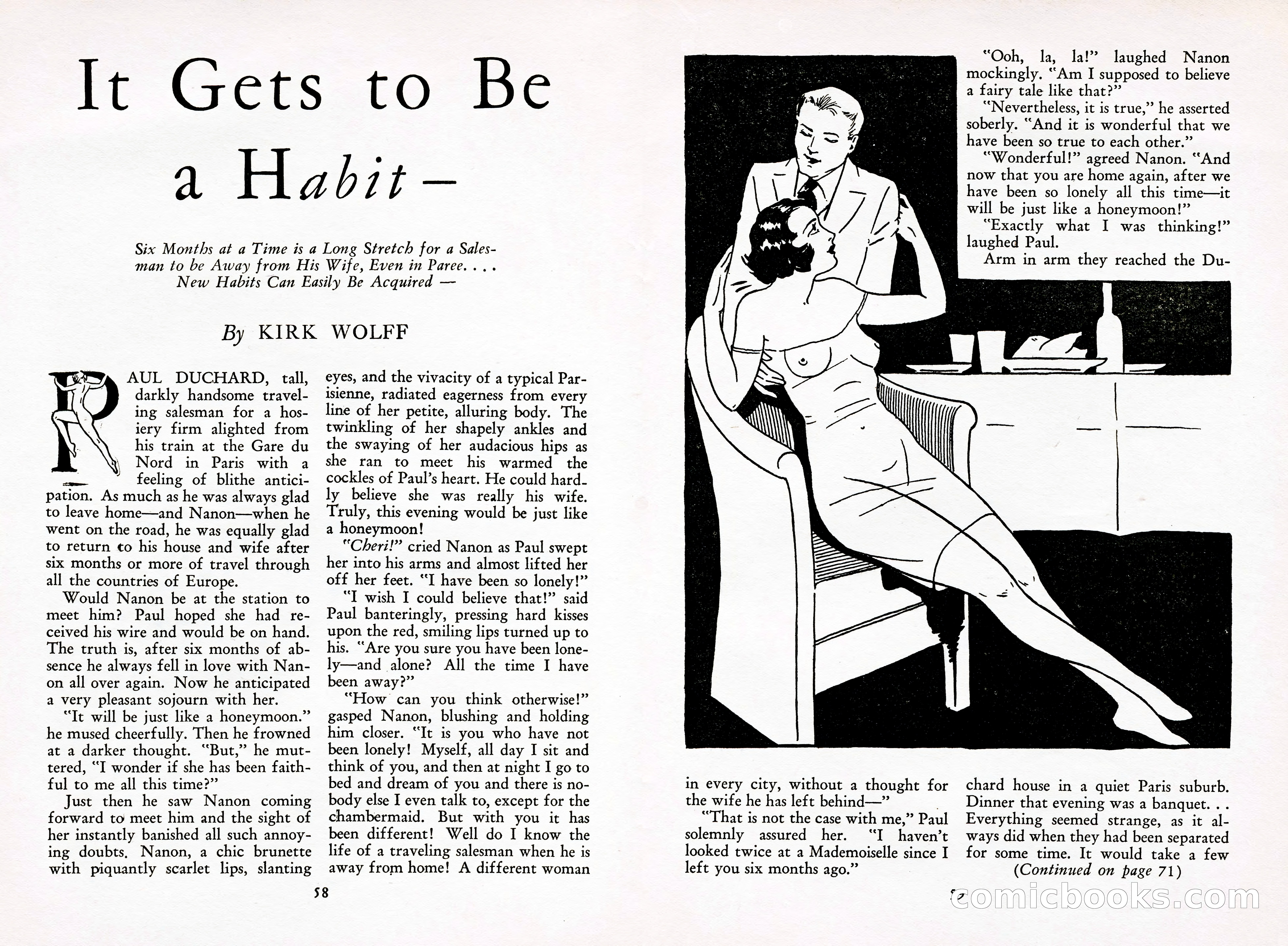 French Night Life Stories, December 1933 — page 55 of 72
