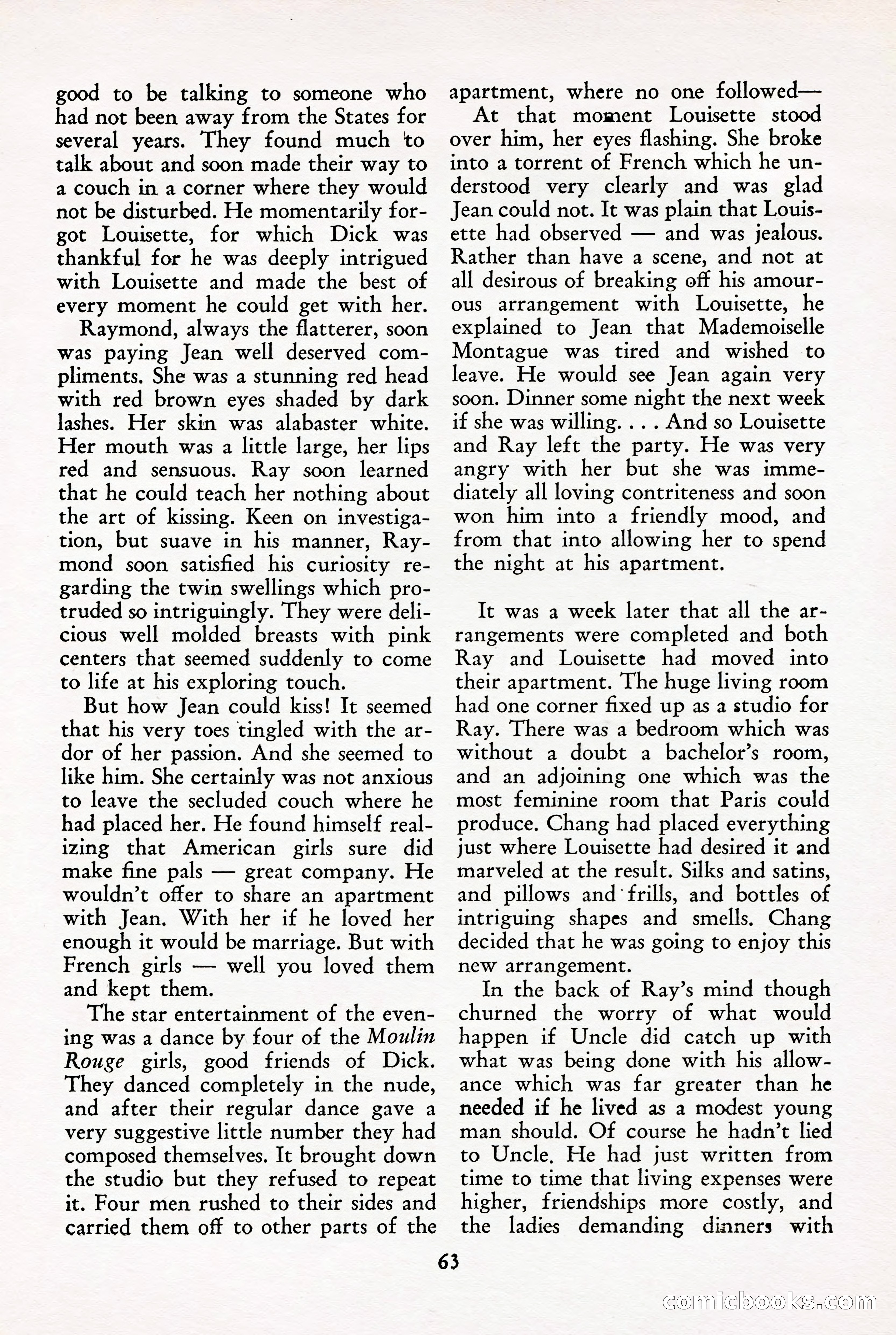 French Night Life Stories, December 1933 — page 58 of 72