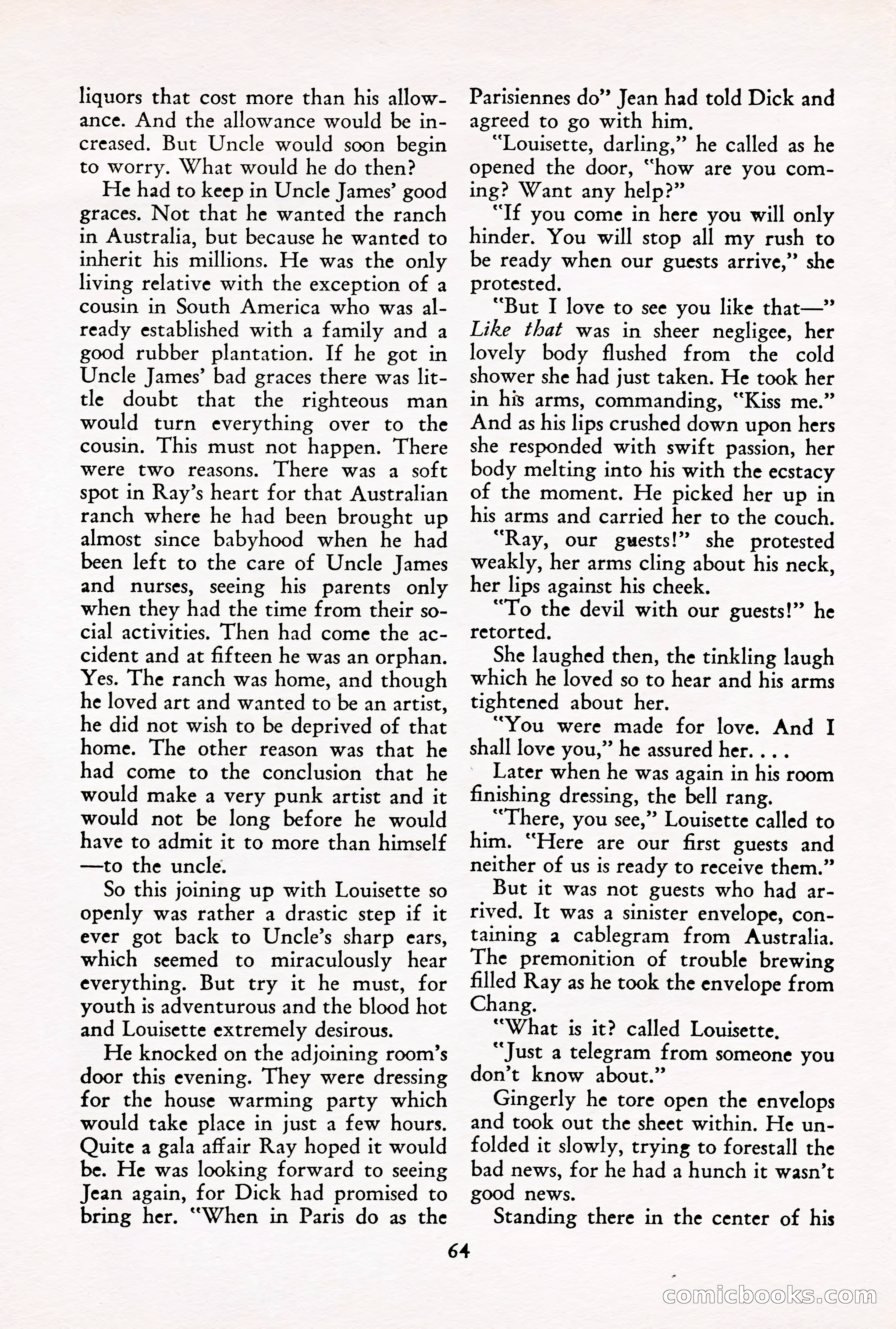 French Night Life Stories, December 1933 — page 59 of 72