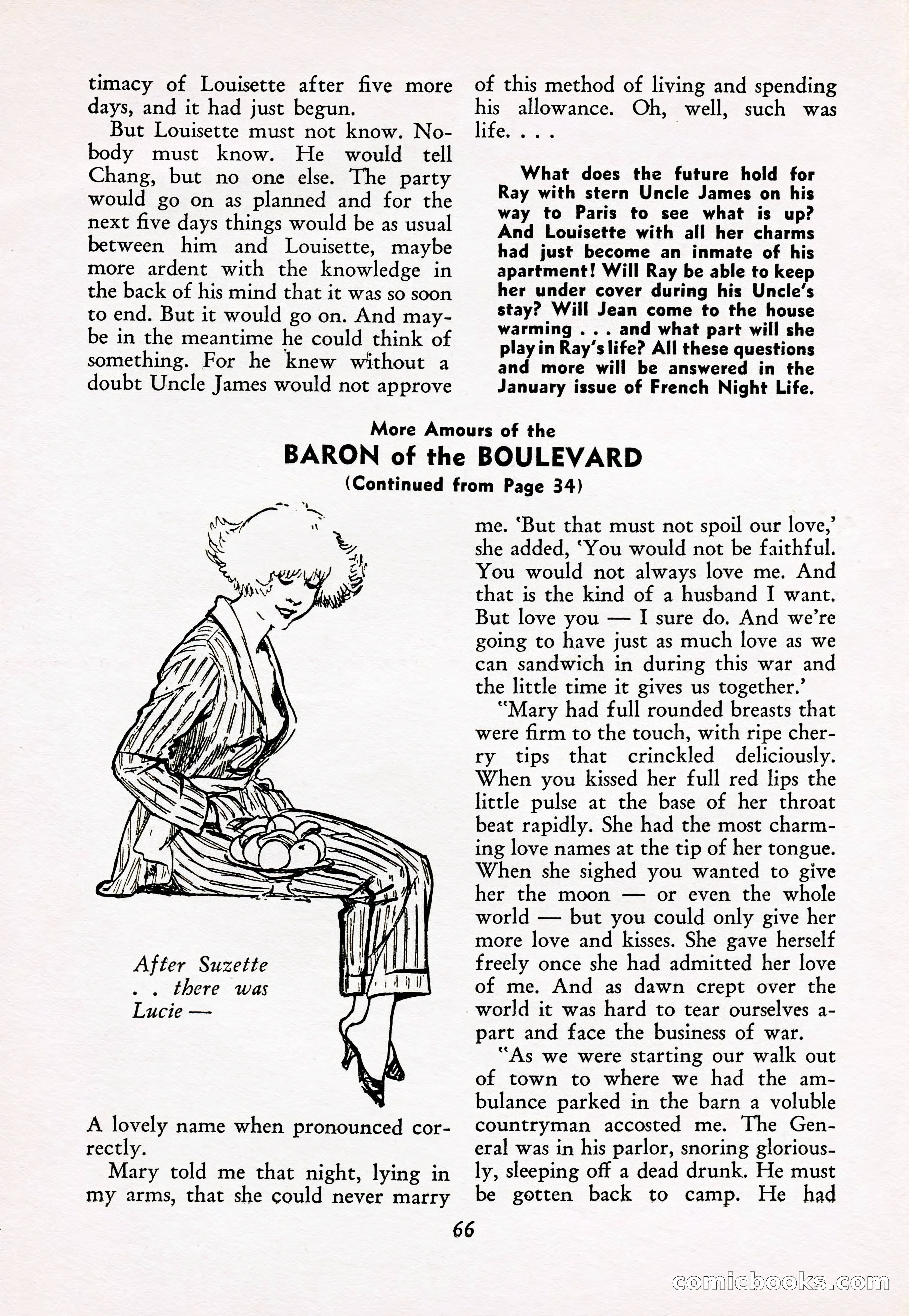 French Night Life Stories, December 1933 — page 61 of 72