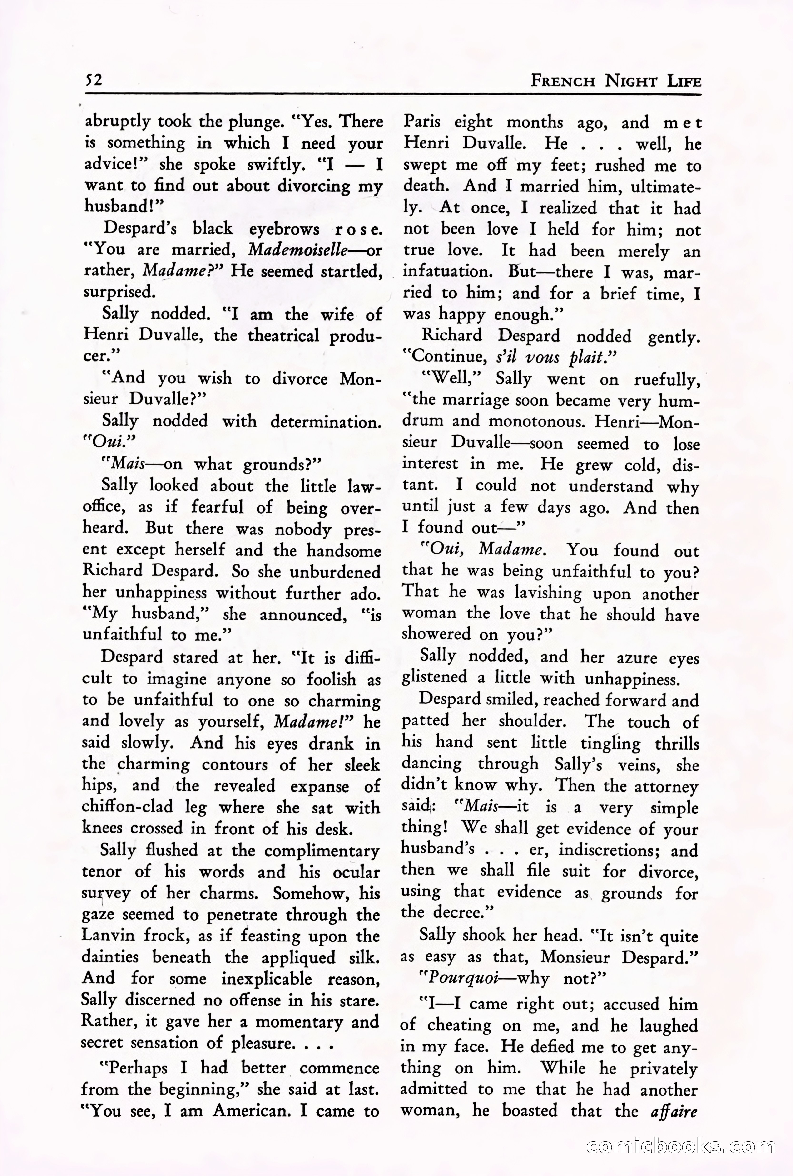 French Night Life Stories — page 50 of 67