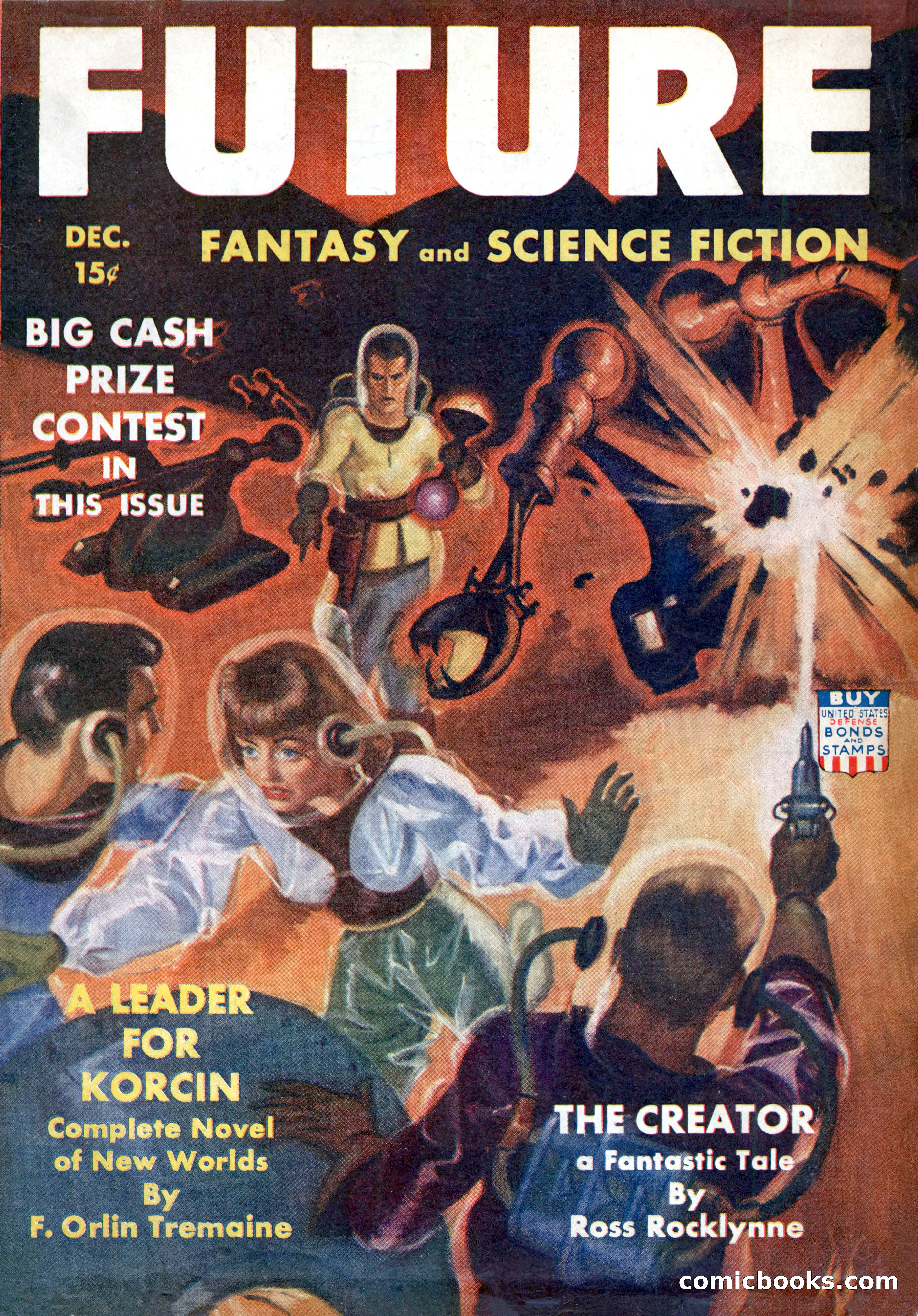 Future: Fantasy and Science Fiction, December 1942 — page 1 of 116