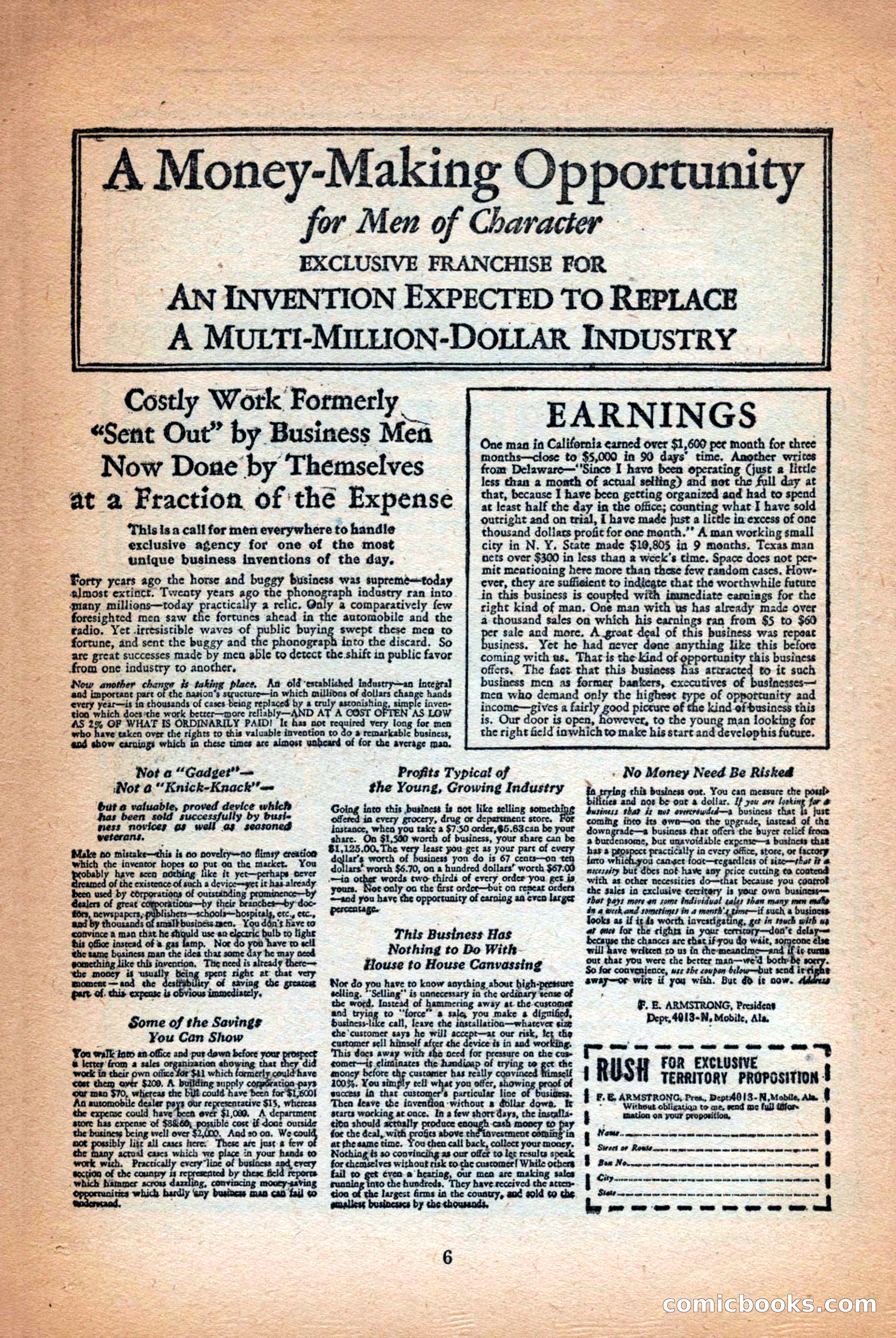 Future: Fantasy and Science Fiction, December 1942 — page 6 of 116